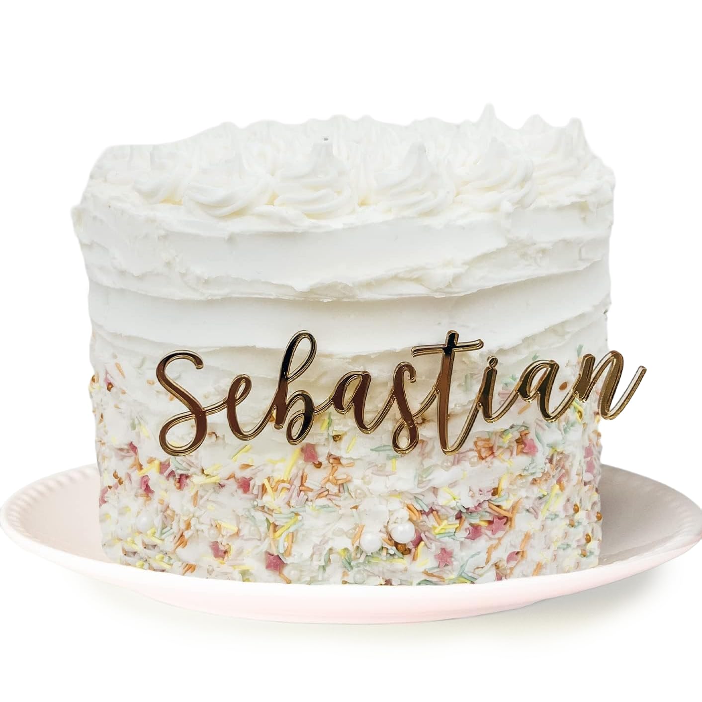 Custom Acrylic Cake Name Plate