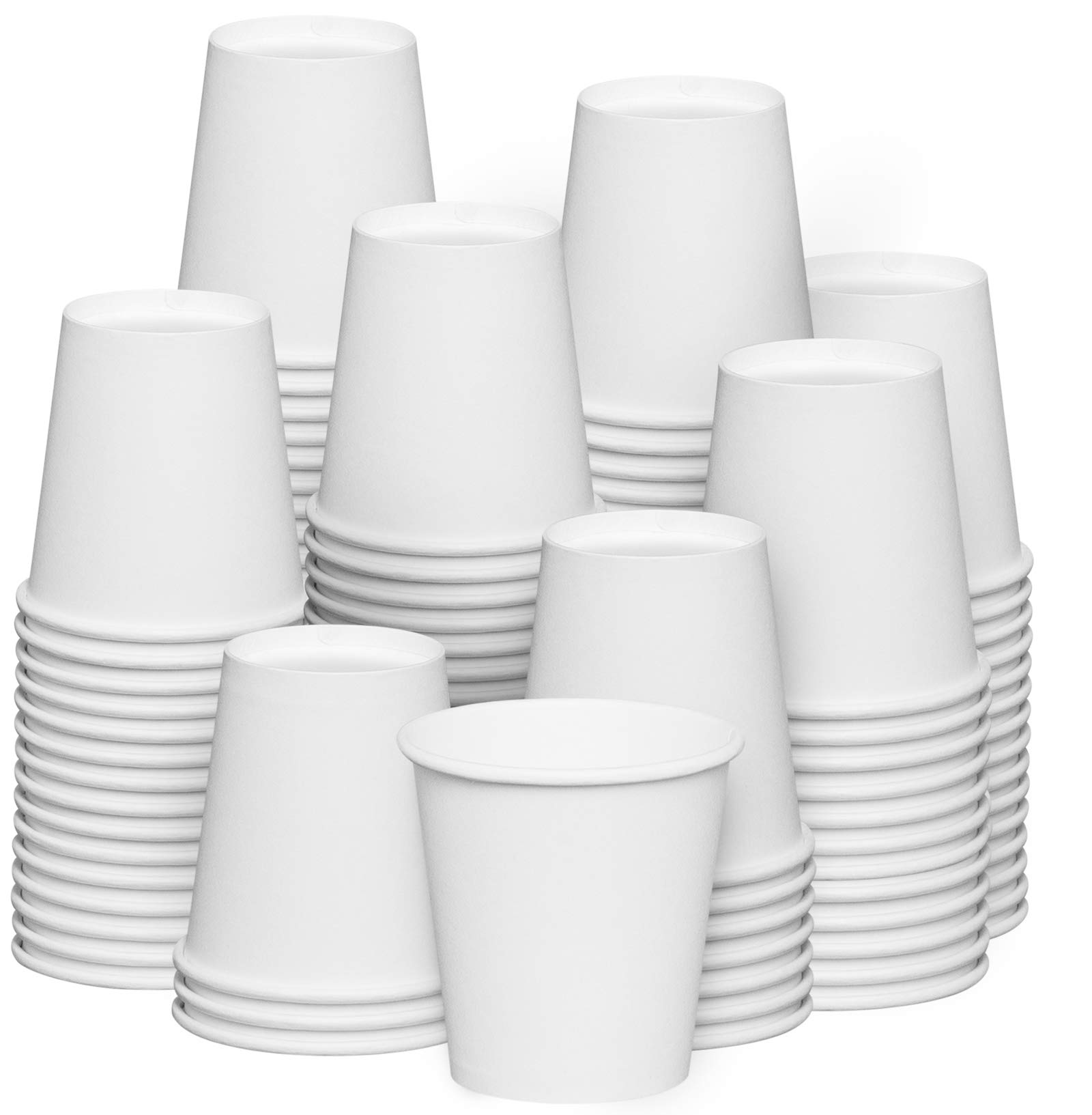 GUSTO 3 oz White Paper Cups