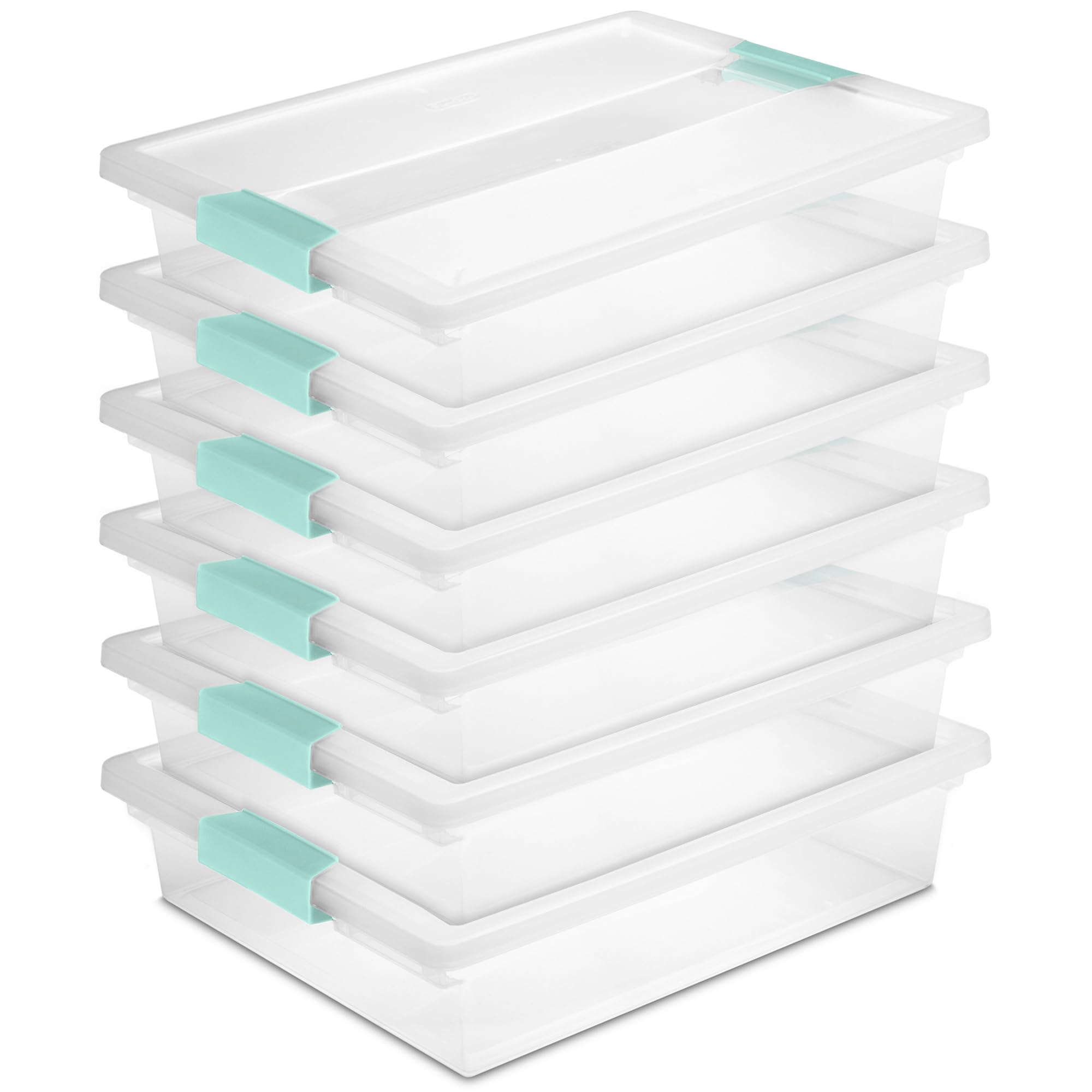 Sterilite Large Stackable Clip Boxes