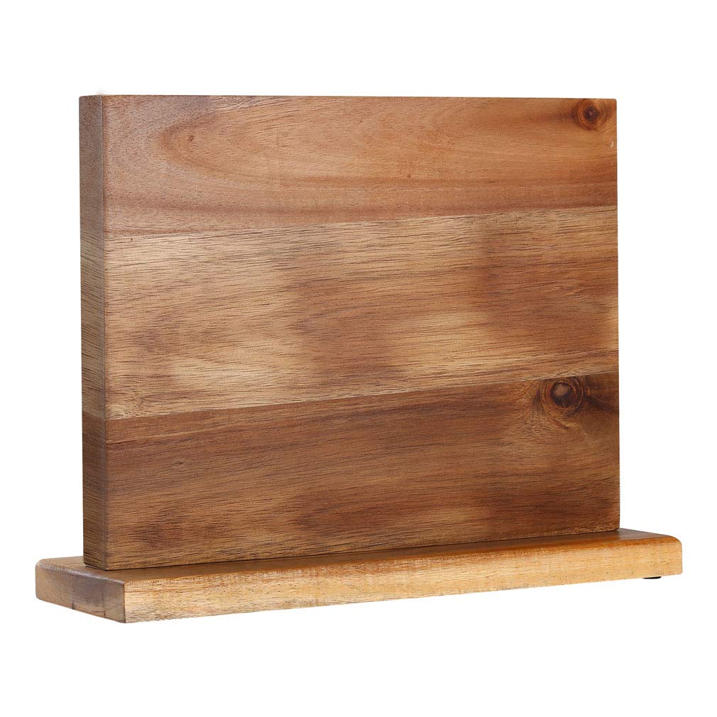 Acacia Wood Magnetic Knife Block
