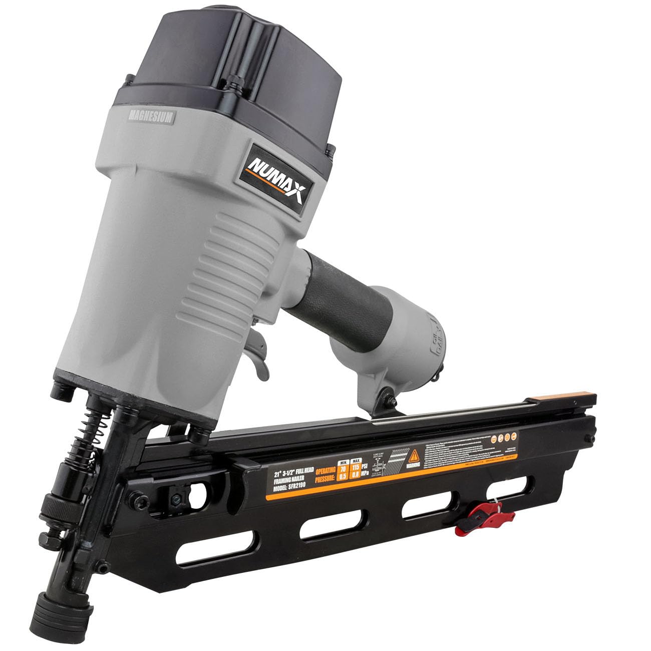 NuMax SFR2190 Pneumatic 21 Degree 3-1/2" Framing Nailer (Tool Only)