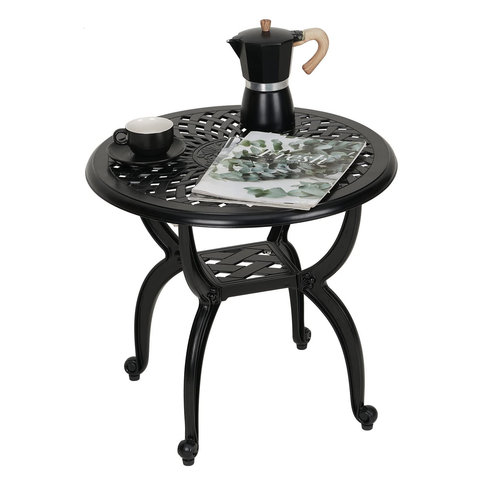JARDIN DE CENTENNIAL Cast Aluminum Side Table