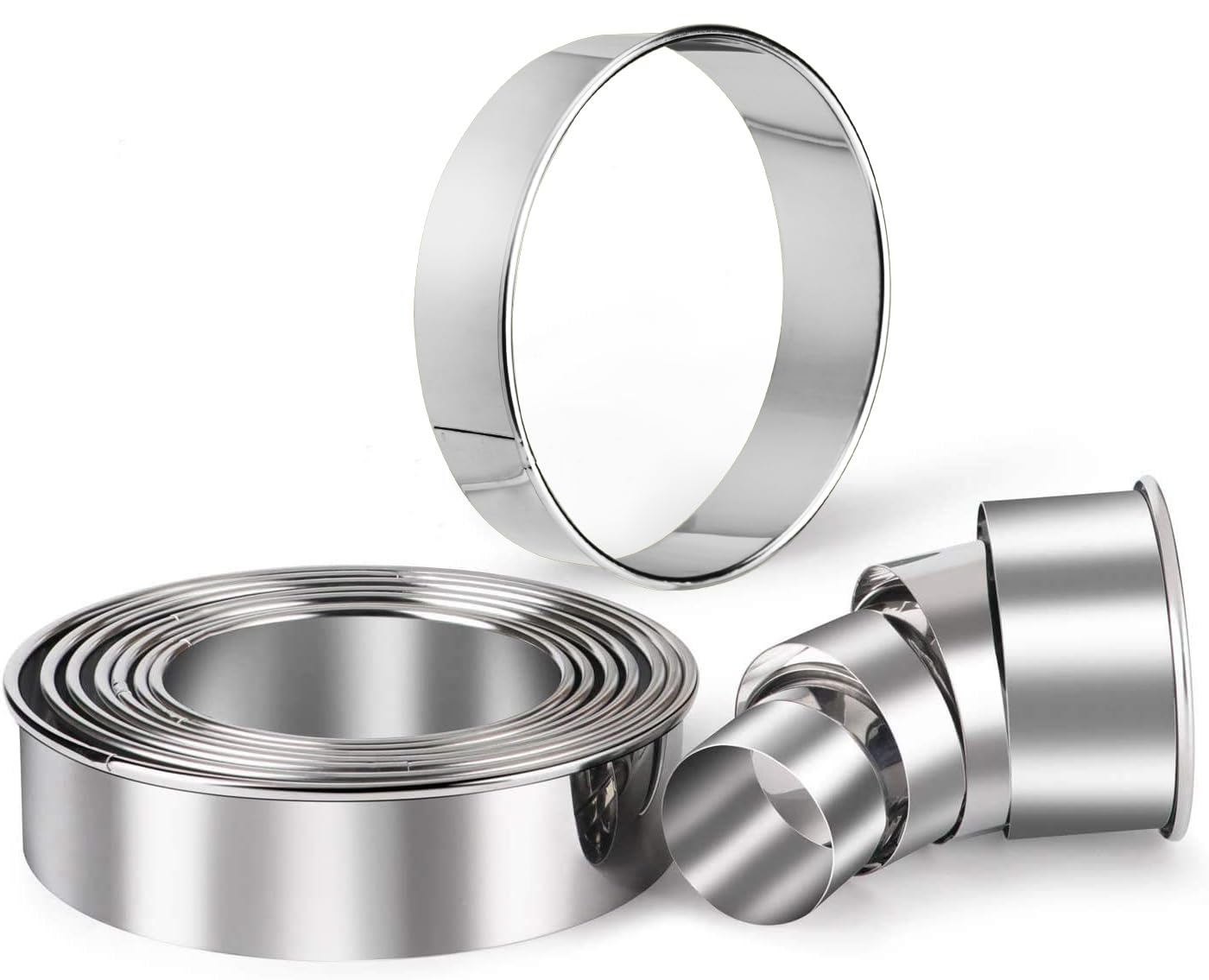 HULISEN Stainless Steel Round Cutter Set