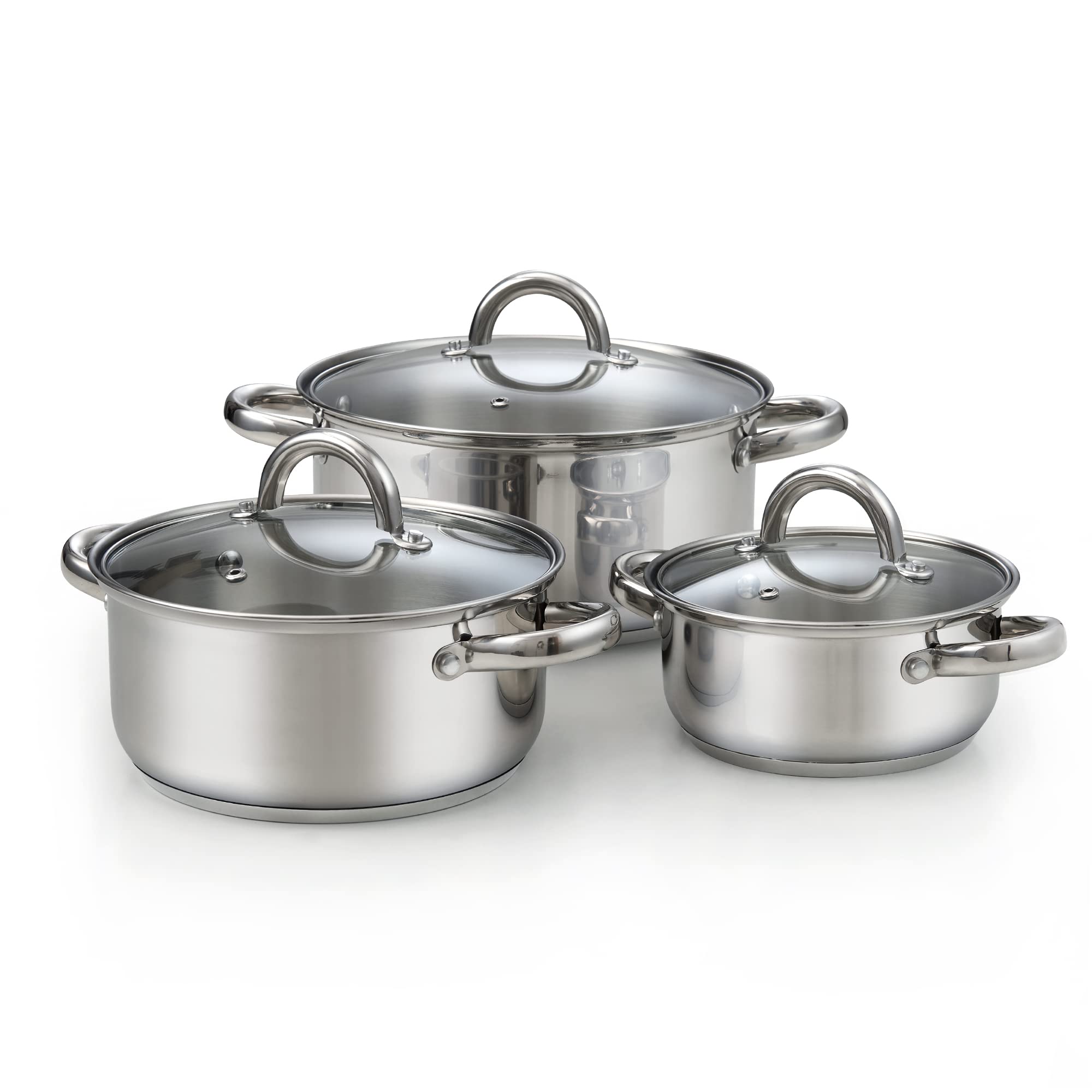 Cook N Home 6-Piece Stainless Steel Set