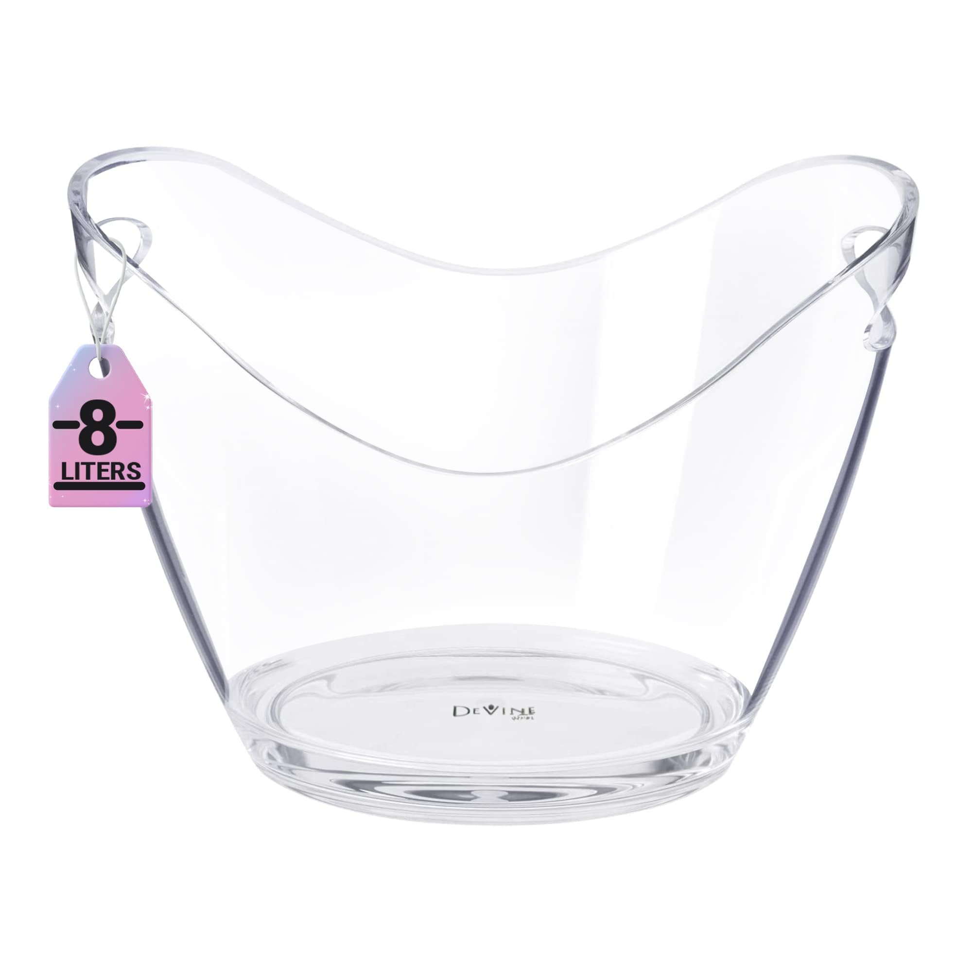 DeVine Clear Acrylic Ice Bucket (1.8 L)