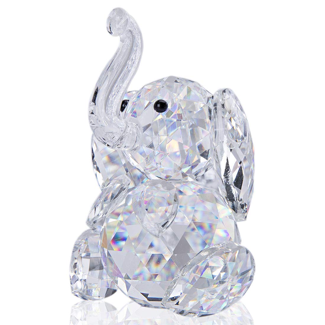 H&D Crystal Elephant Figurine
