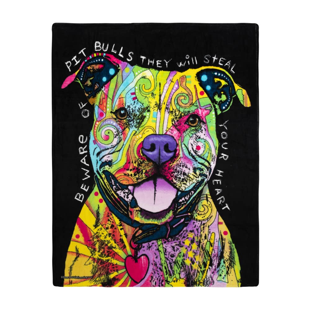 Dawhud Dean Russo Pitbull Fleece Throw