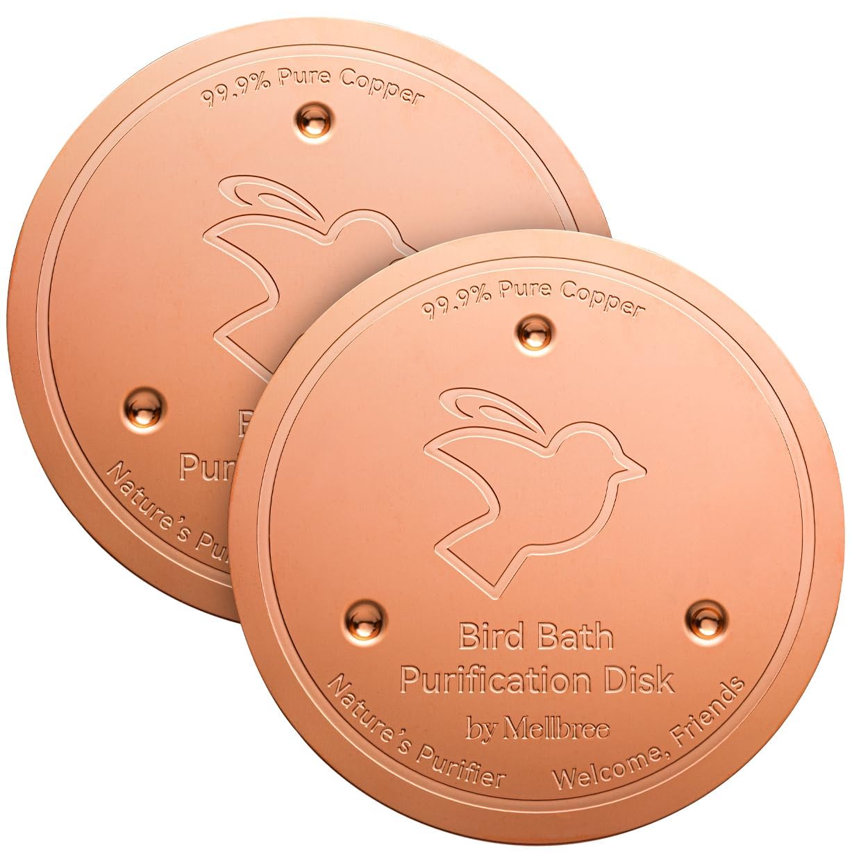 Mellbree Pure Copper Bird Bath Disk