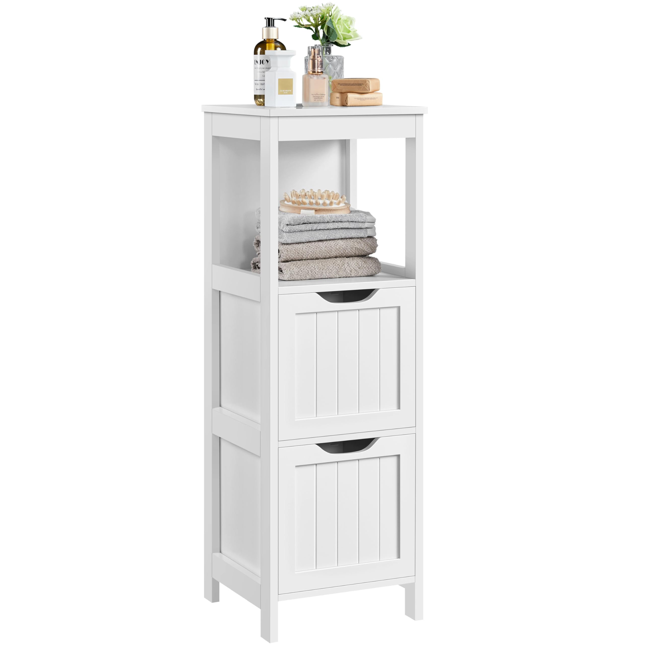 Yaheetech 2-Drawer Slim Bathroom Cabinet