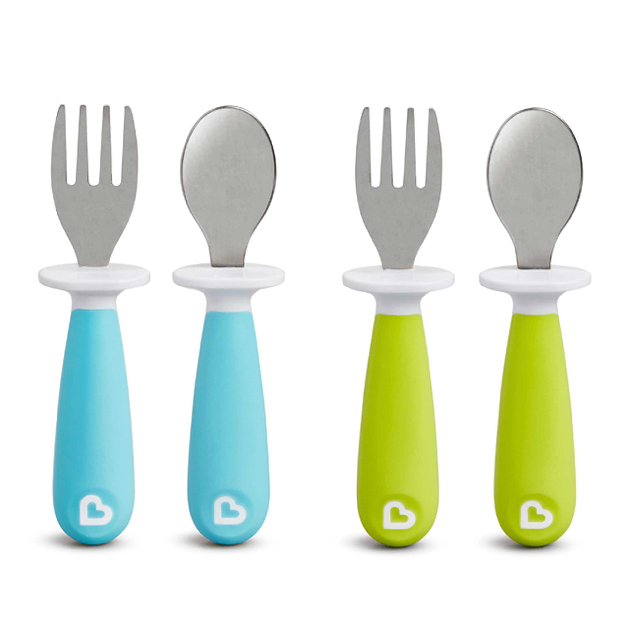 Munchkin® Raise™ Toddler Fork and Spoon Utensil Set, 4 Pack