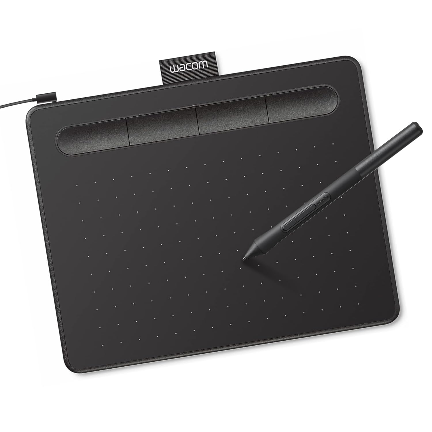 Wacom Intuos Small Graphics Drawing Tablet (Black, Wired)