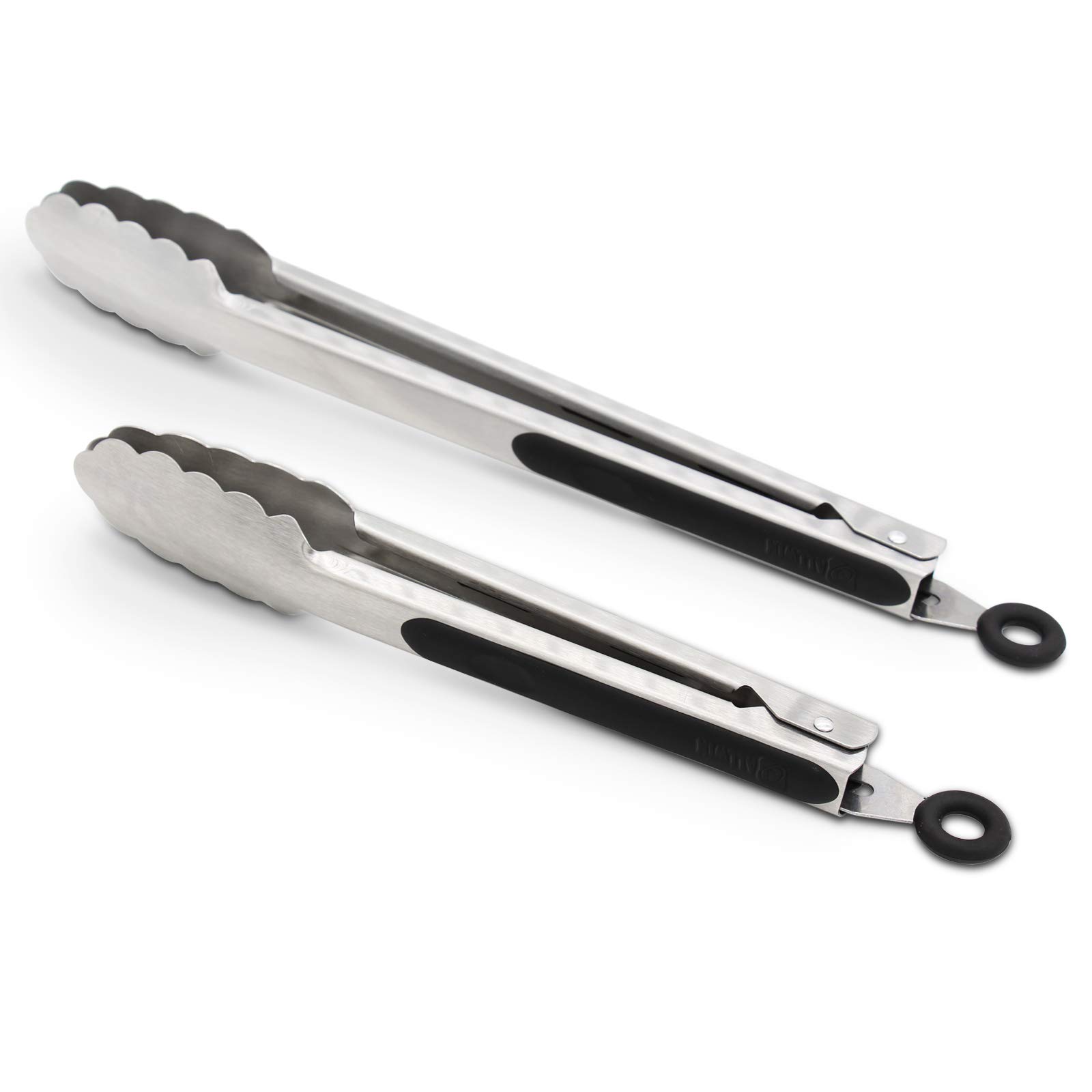 304 Stainless Steel Locking Kitchen Tongs (9" & 12")