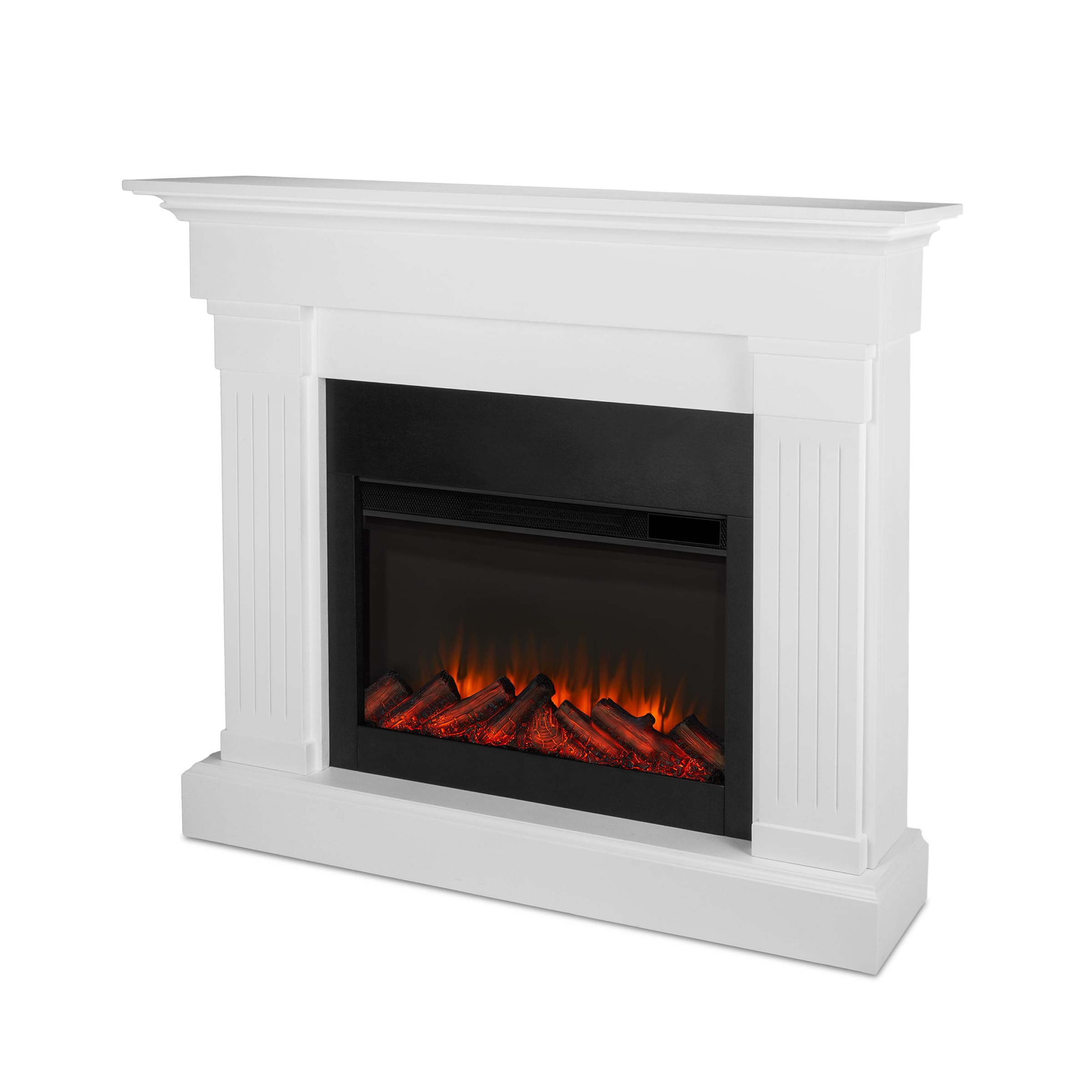 Real Flame Crawford Slim 48" — My mantel fireplace with replaceable insert