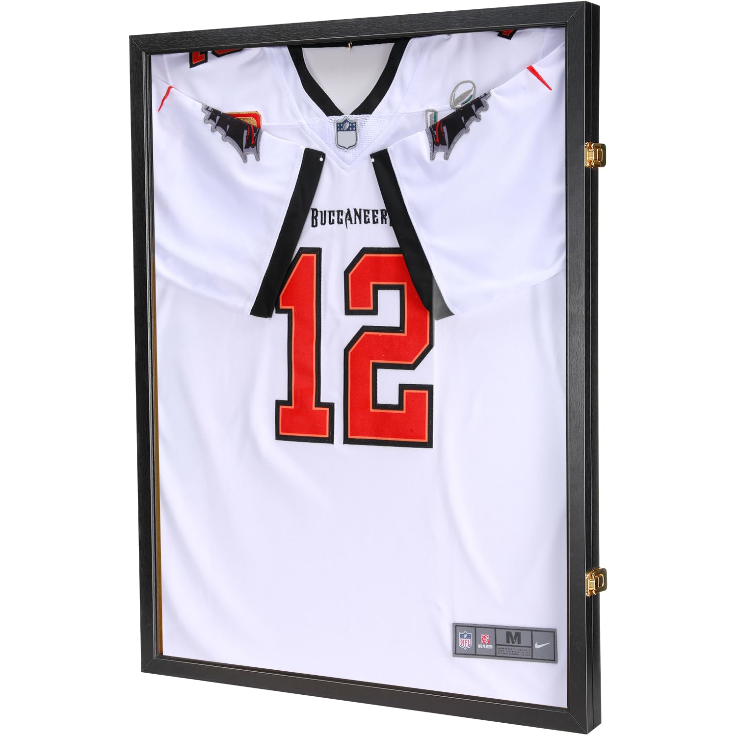 Jersey Wooden Frame Display Case — Black