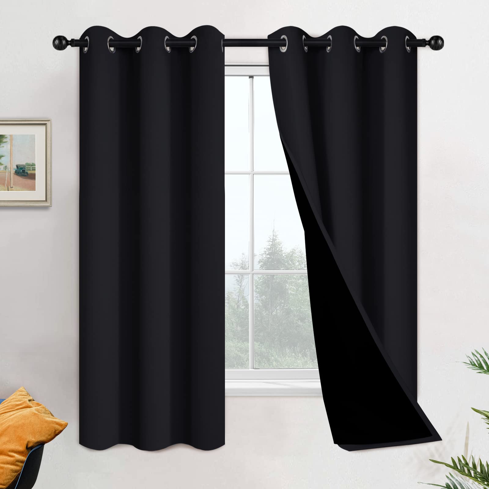 Yakamok Blackout Curtains (Black)