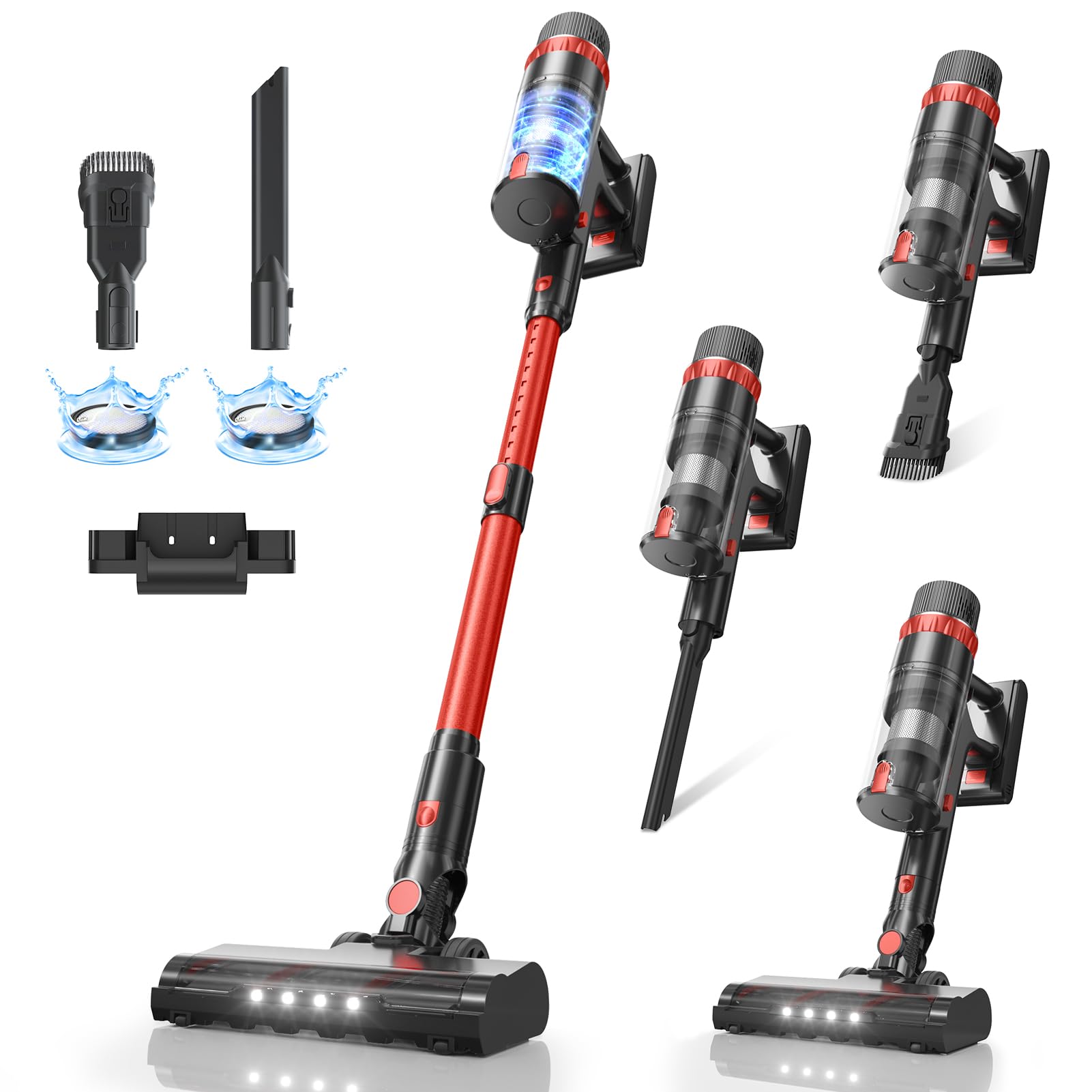 Cordless Vacuum Cleaner, 560W/48KPa — Long Runtime