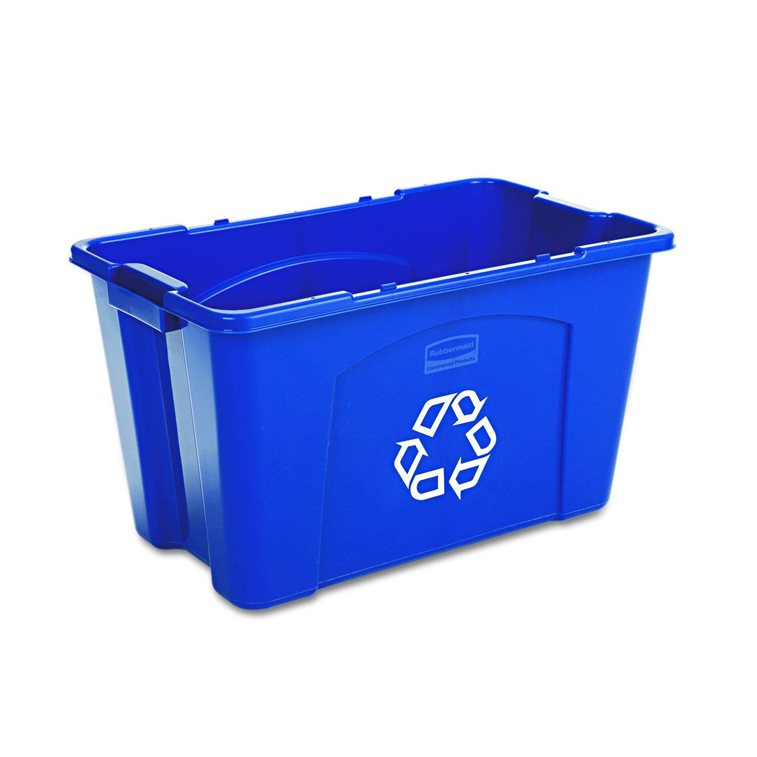Rubbermaid Commercial 18‑Gallon Recycling Bin (6 Pack)