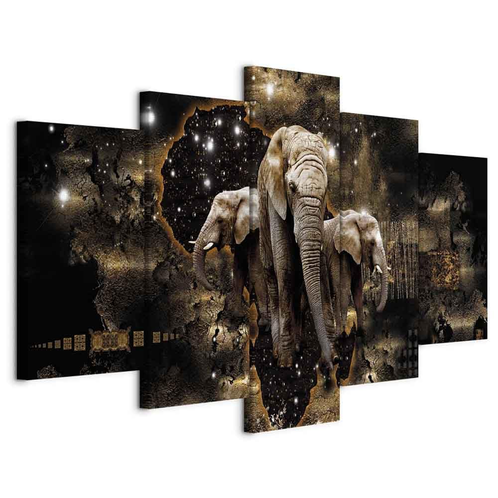 artgeist Acoustic Canvas Print — Africa (5‑panel)