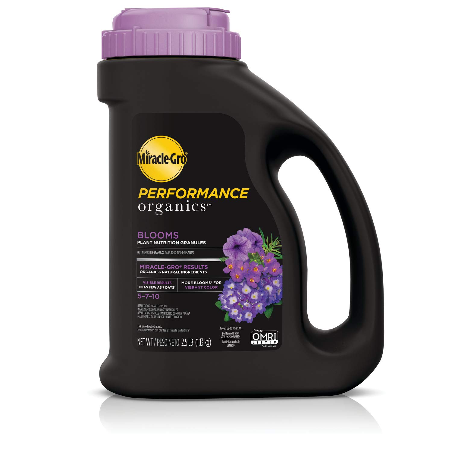 Miracle-Gro Performance Organics Blooms Plant Nutrition Granules - Plant Food with Natural & Organic Ingredients, for Flowering Plants, 2.5 lbs. 2.5 lb. Bold Blooms