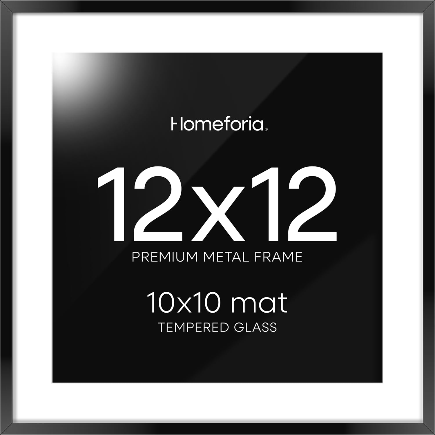 Homeforia Black 12x12 Aluminum Frame