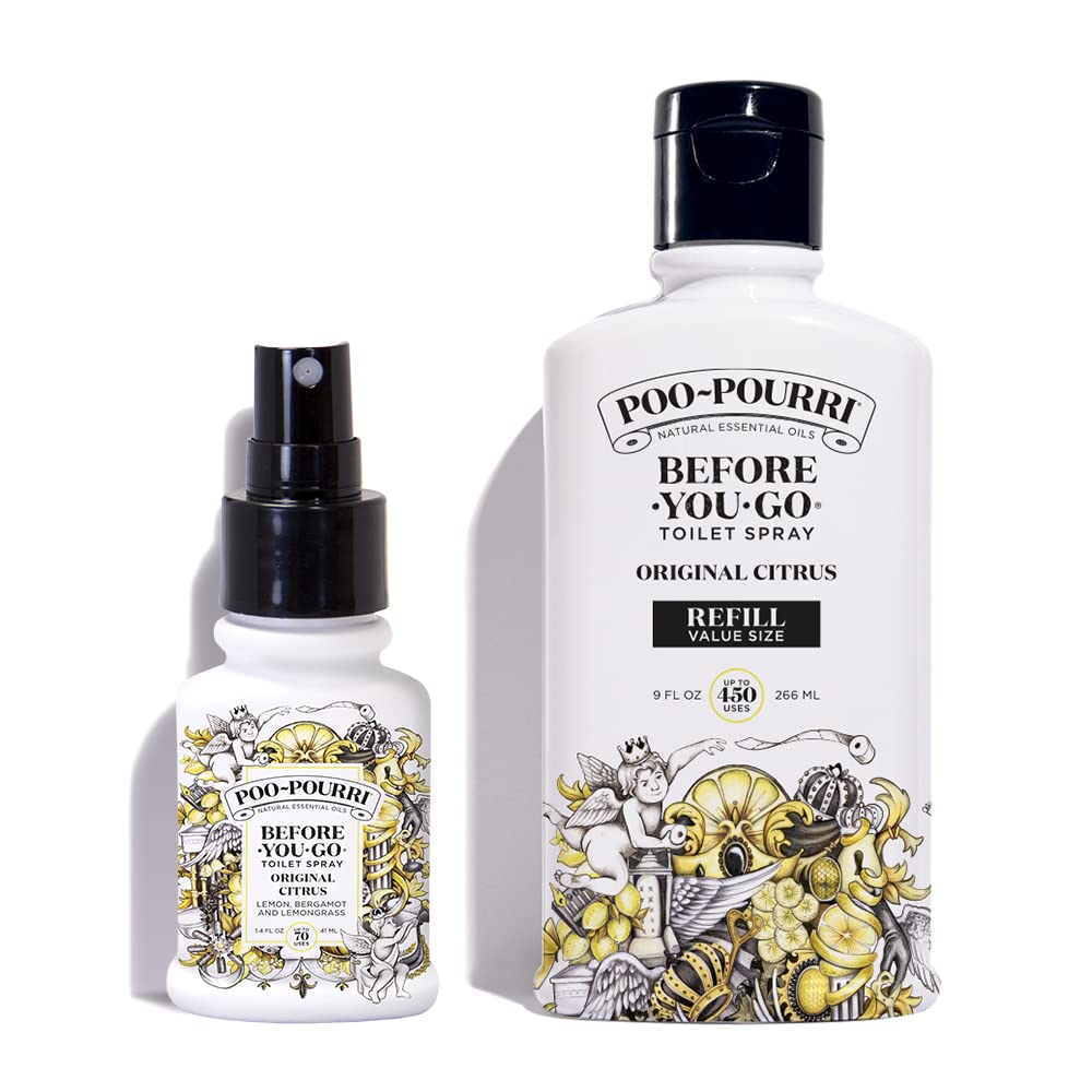 Poo-Pourri Original Citrus (Refill + Travel)