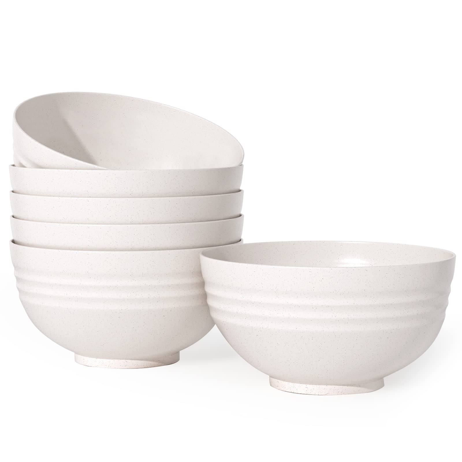 Homestockplus Wheat Straw 34 oz Bowl Set