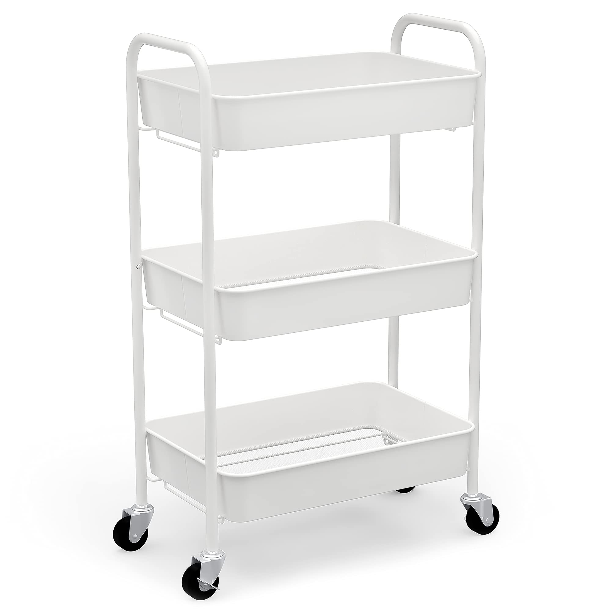 CAXXA 3-Tier Rolling Metal Cart