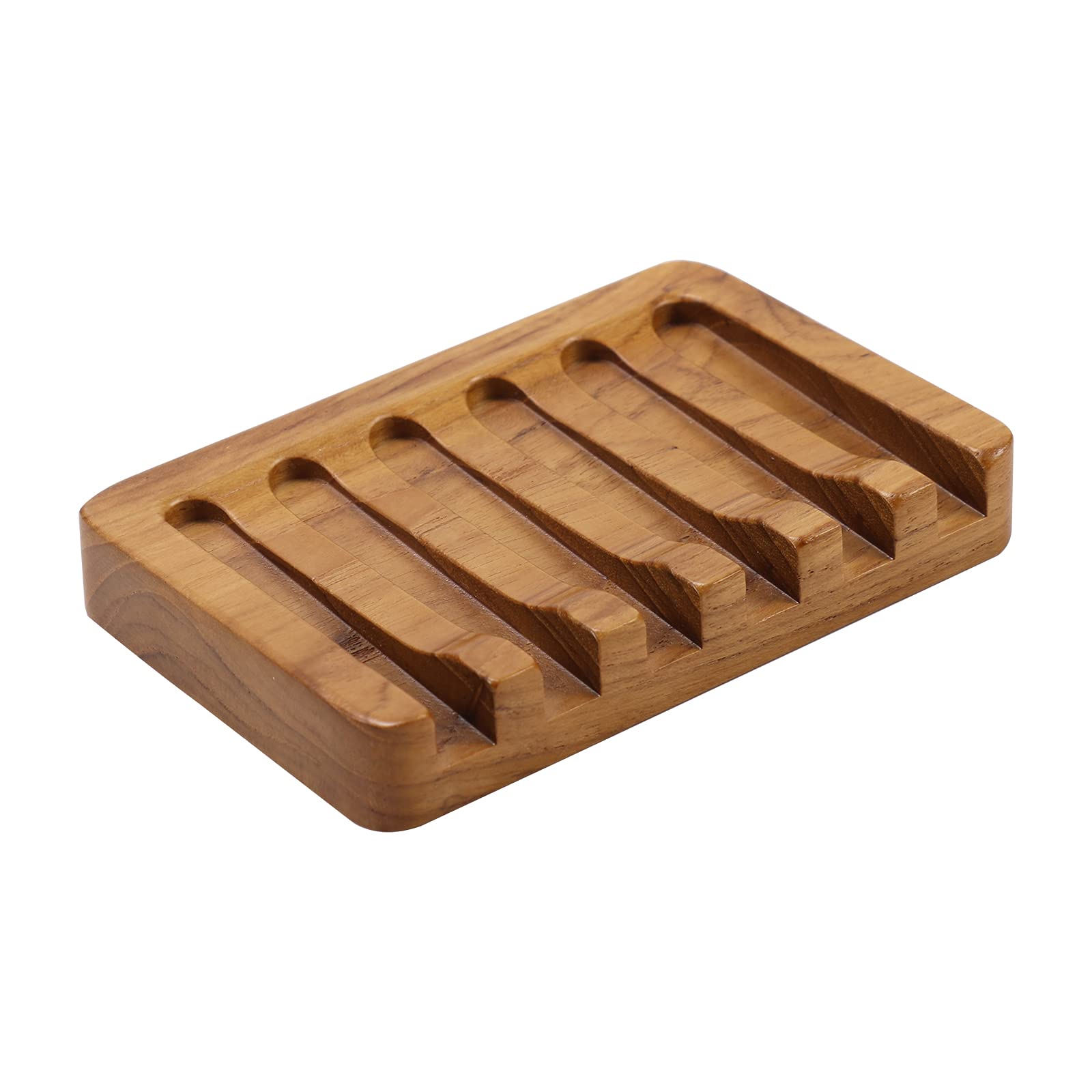 HTB Teak Wood Slanted Soap Dish