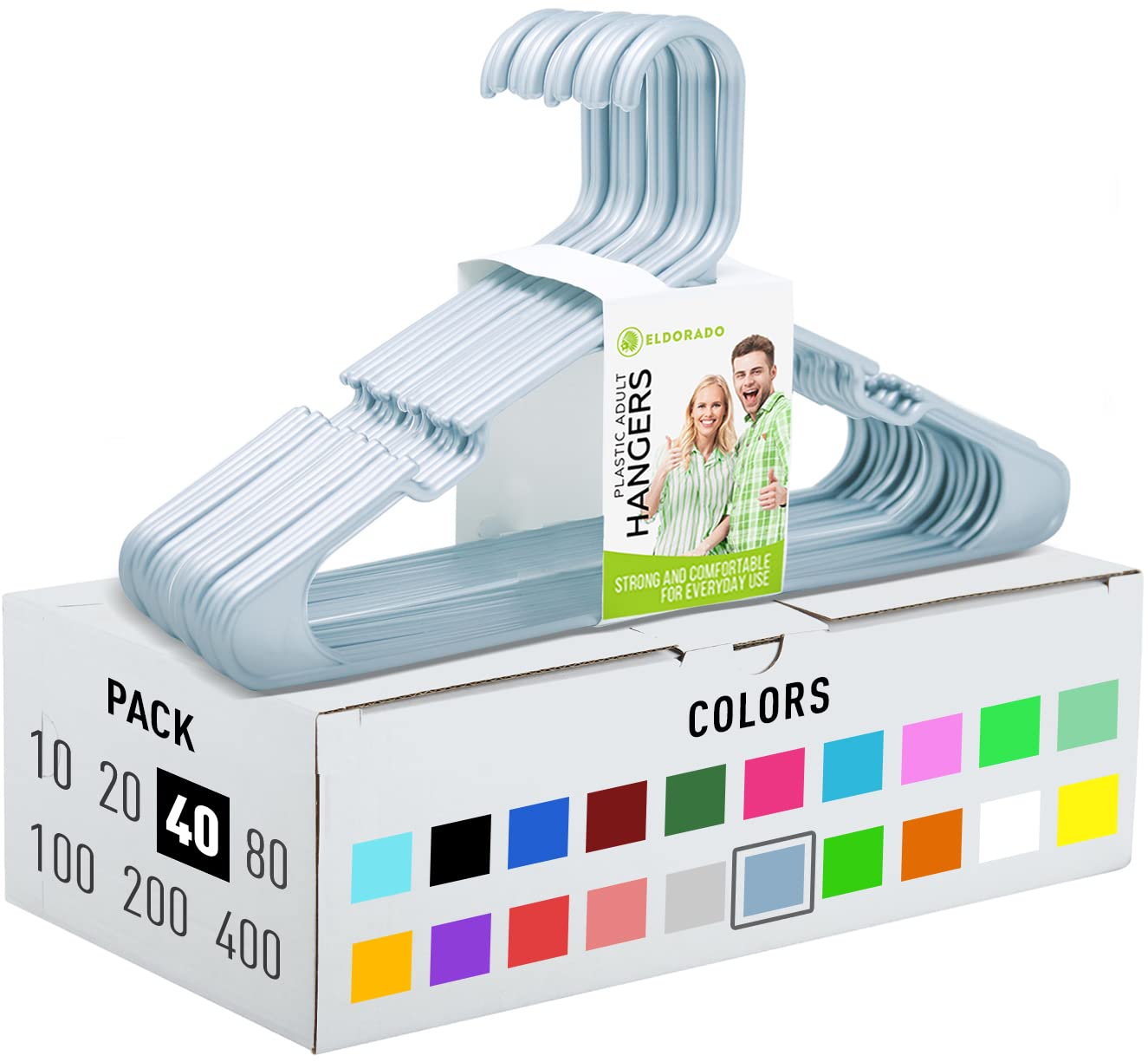Eldorado Plastic Hangers (40-Pack)