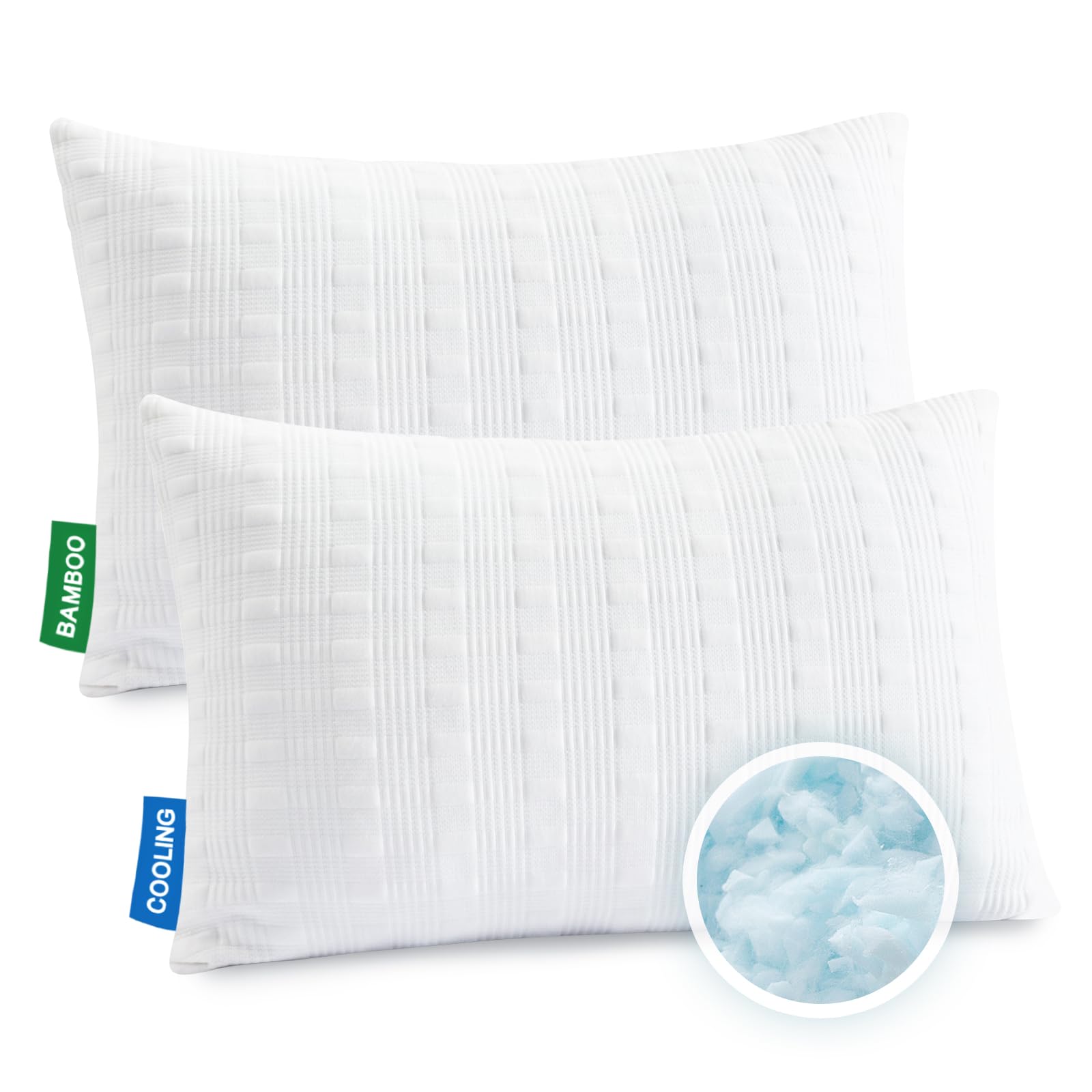 Meoflaw Cooling Shredded Memory Foam Pillow (2-Pack)