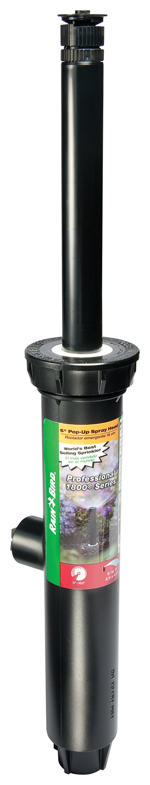 Rain Bird 1806AP Professional Pop-Up Sprinkler (6" Pop-Up, 0°–360°, 8'–15')