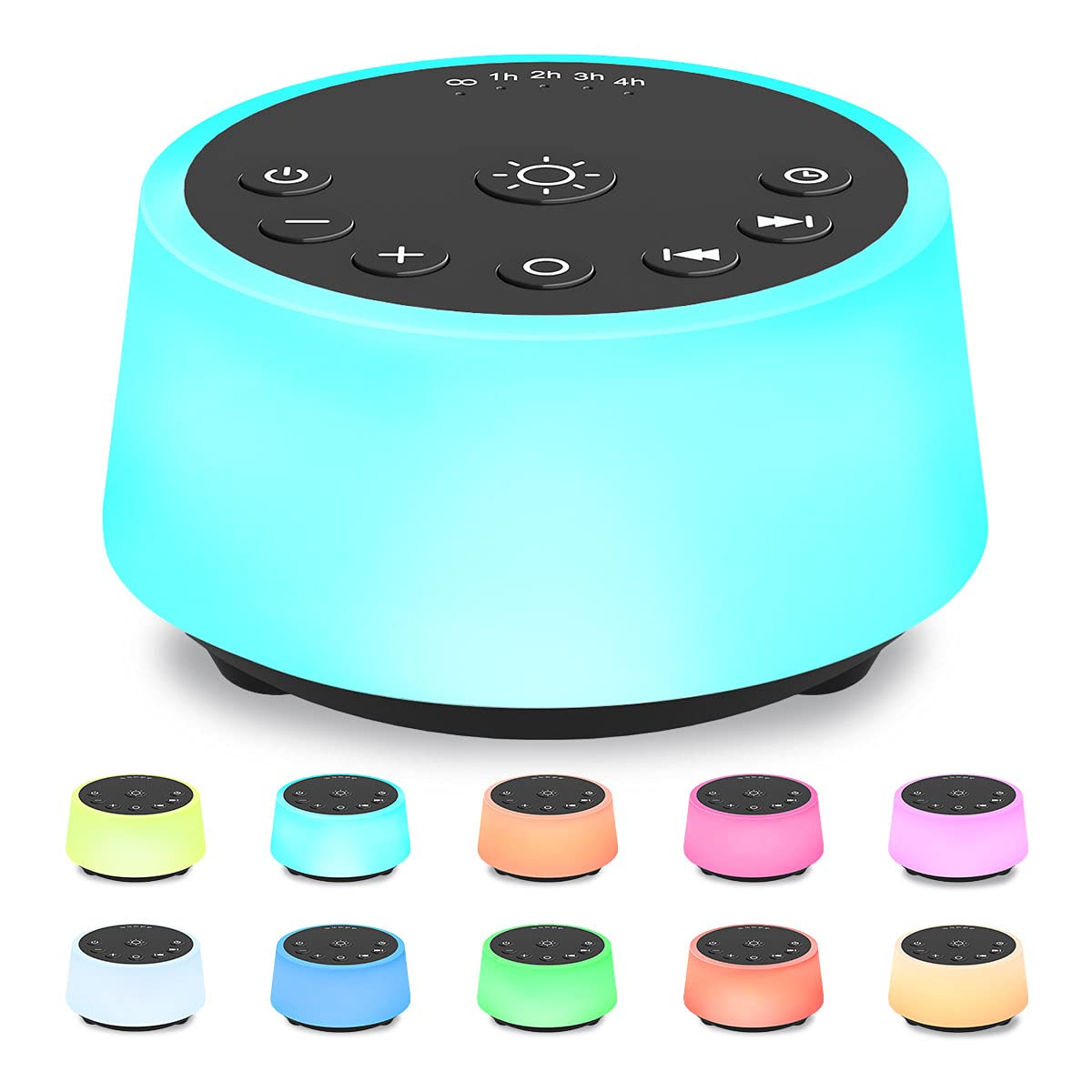 Color Noise Sound Machine — 25 Sounds, 10 Colors, 32 Volume Levels