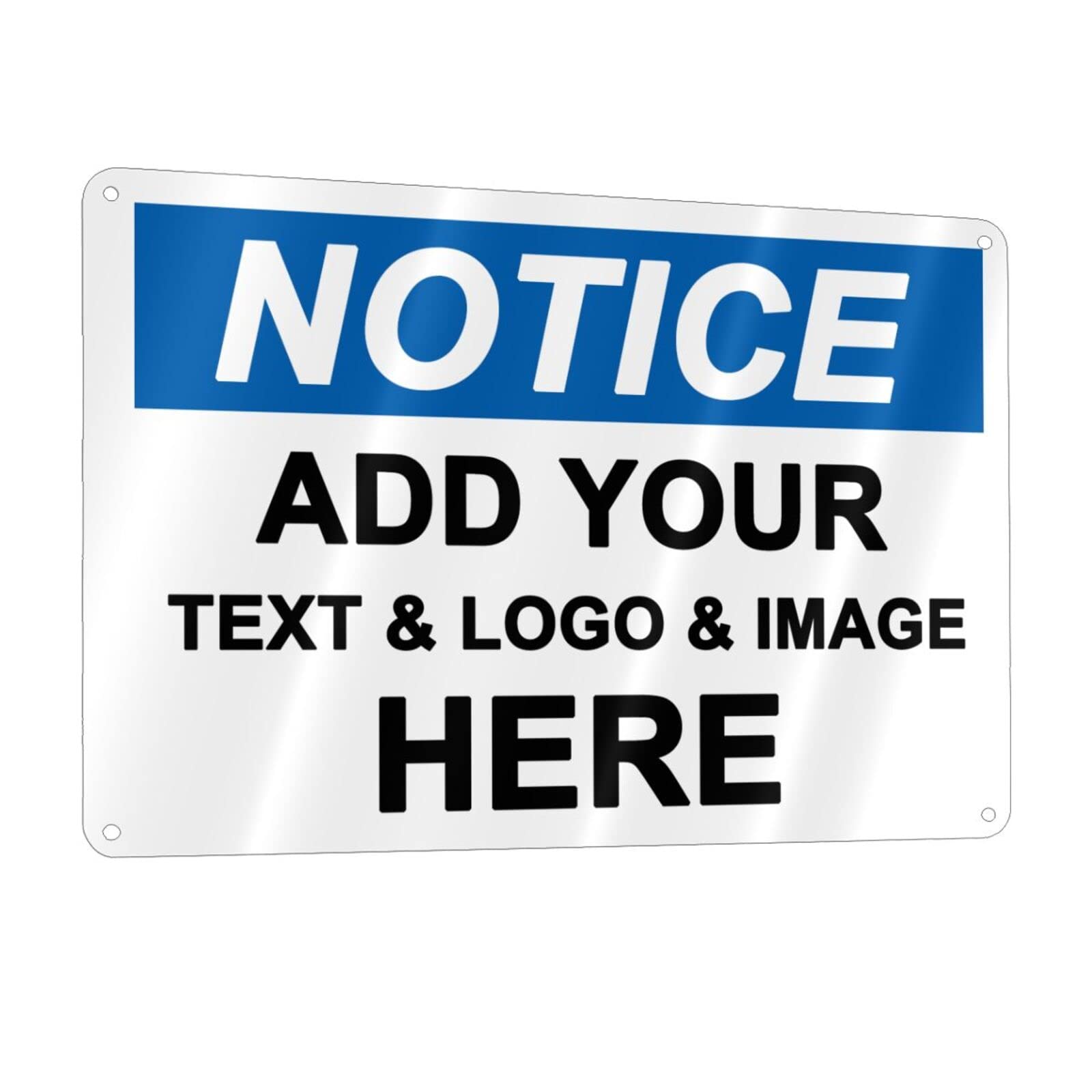 Custom Aluminum Personalized Notice Sign