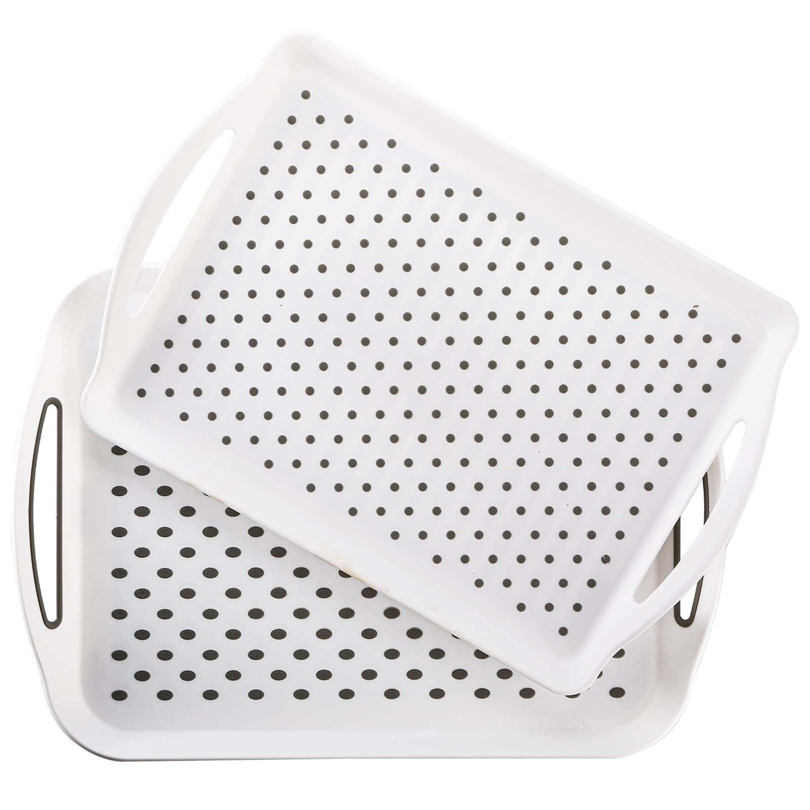 TOPZEA 2‑Pack Non‑Slip Serving Trays