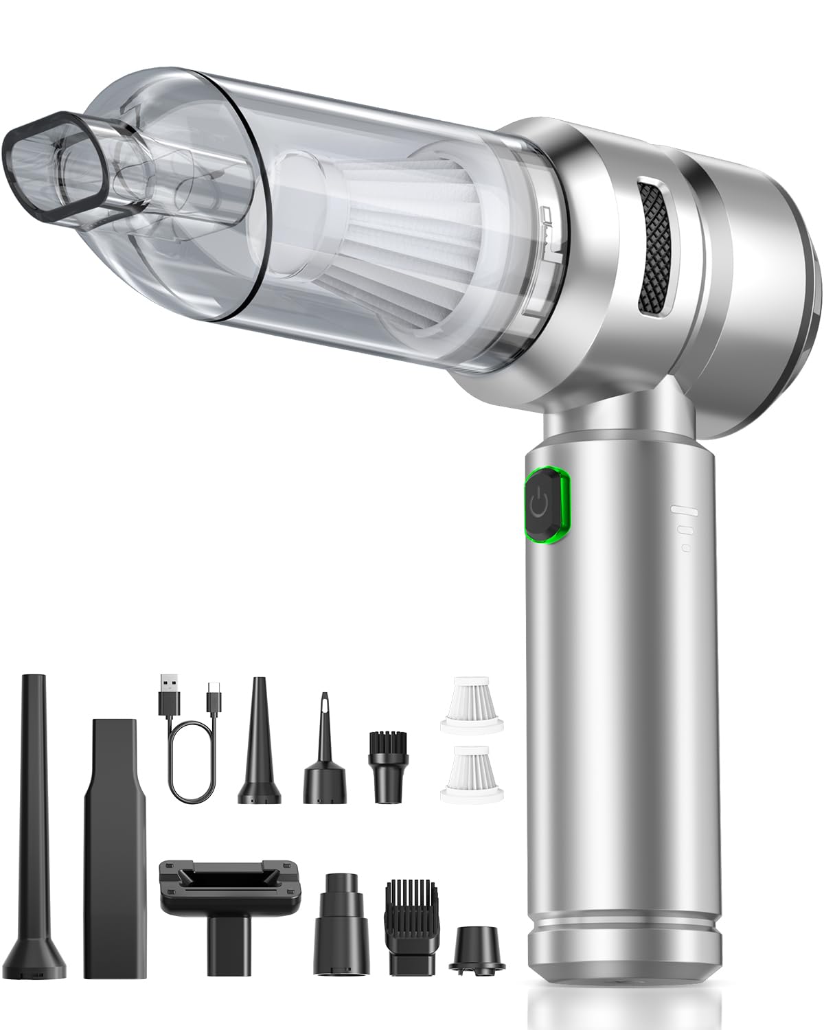 VNOST S7 Pro — 24000PA Portable Cordless Handheld, Starlight Silver