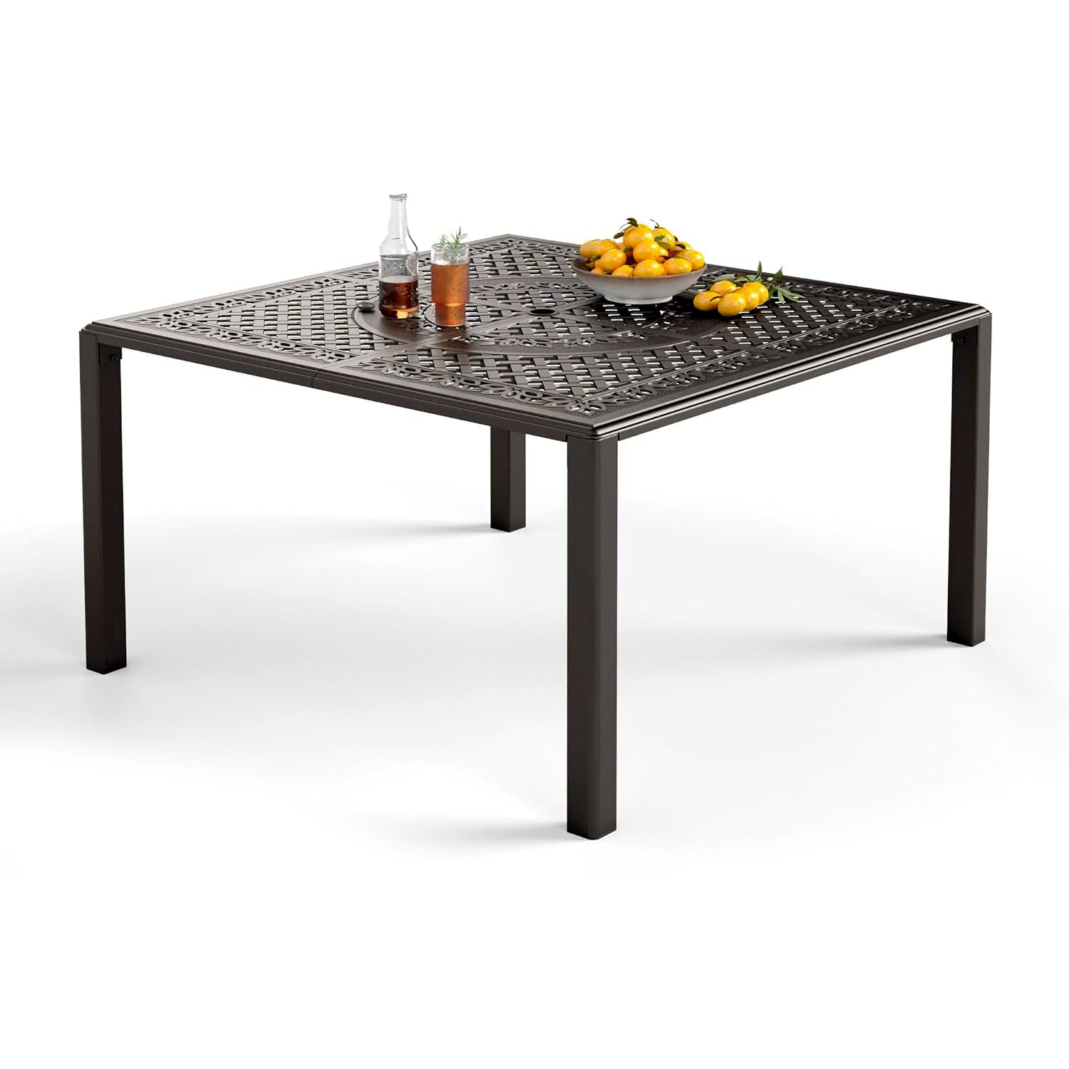 PHI VILLA 53" Cast Aluminum Square Table