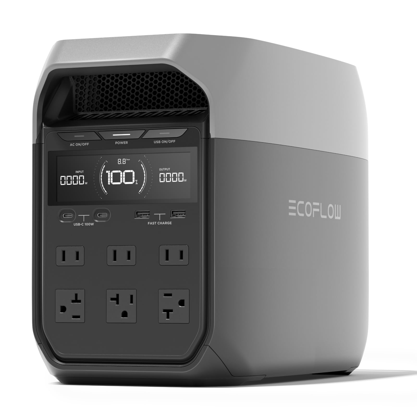 EF ECOFLOW DELTA 3 Portable Power Station, 1024Wh LiFePO4 Battery