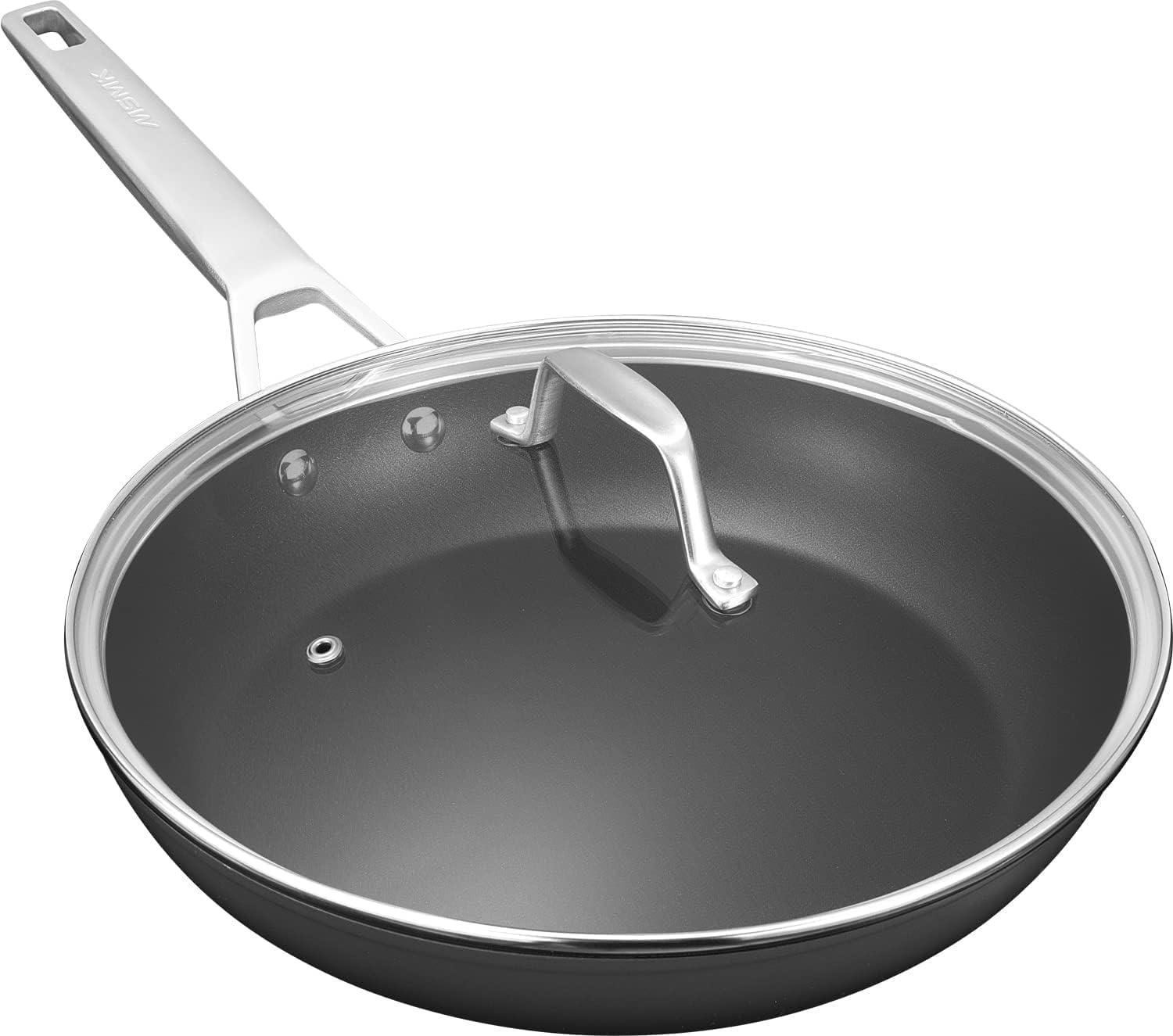MsMk 11" Ceramic & Titanium Nonstick Skillet with Lid