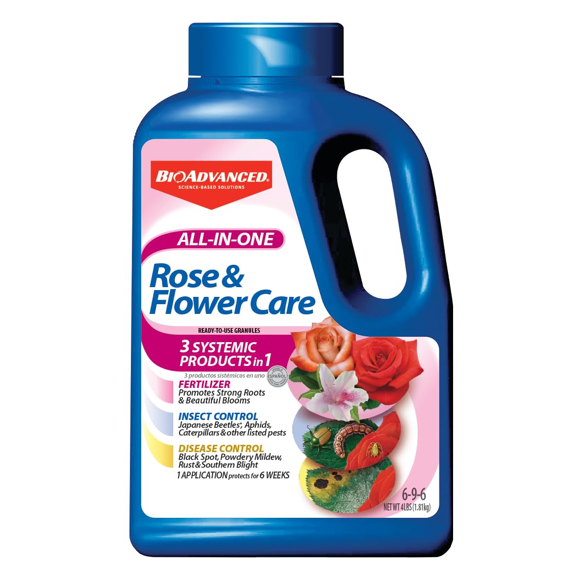 BioAdvanced All-In-One Rose and Flower Care Fertilizer, Granules (4 lb)