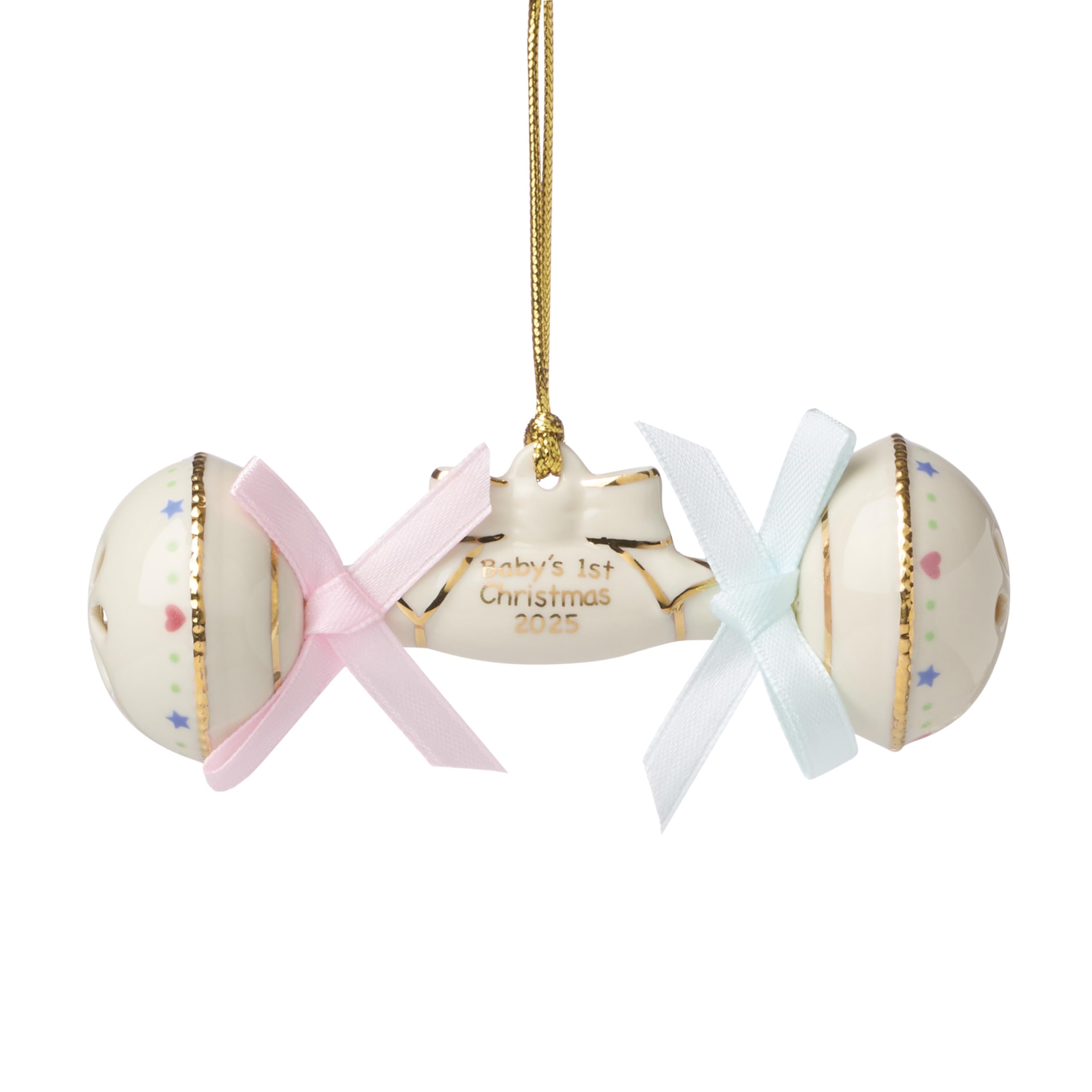 Lenox 2025 Baby's 1st Christmas Rattle Ornament