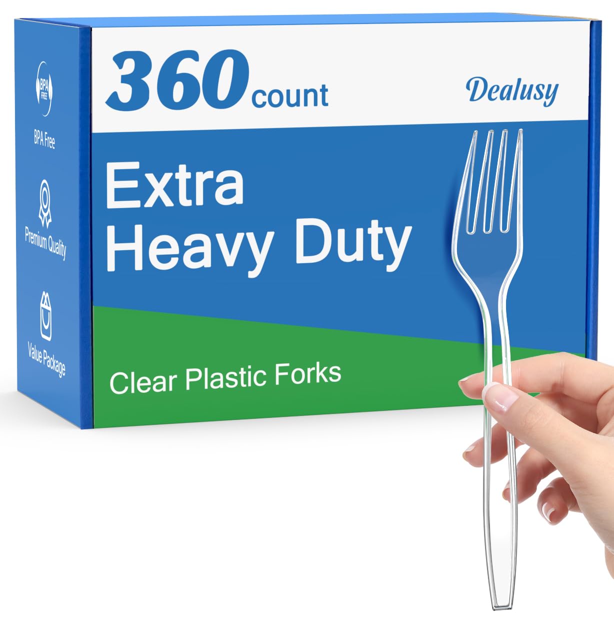 Dealusy Extra Heavy Duty Clear Forks