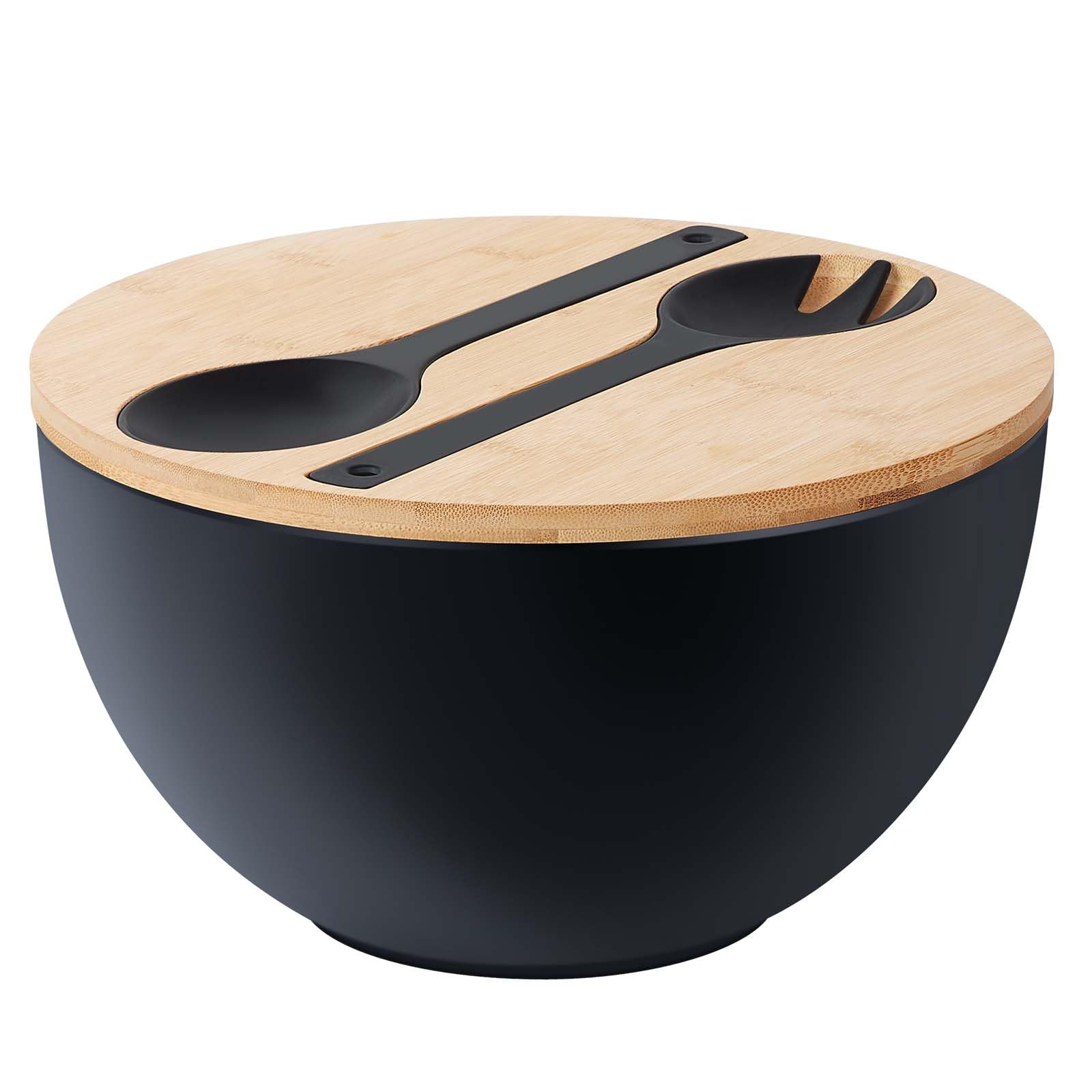 ECOHAGOU 11.3" Bamboo Fiber Extra Large Salad Bowl