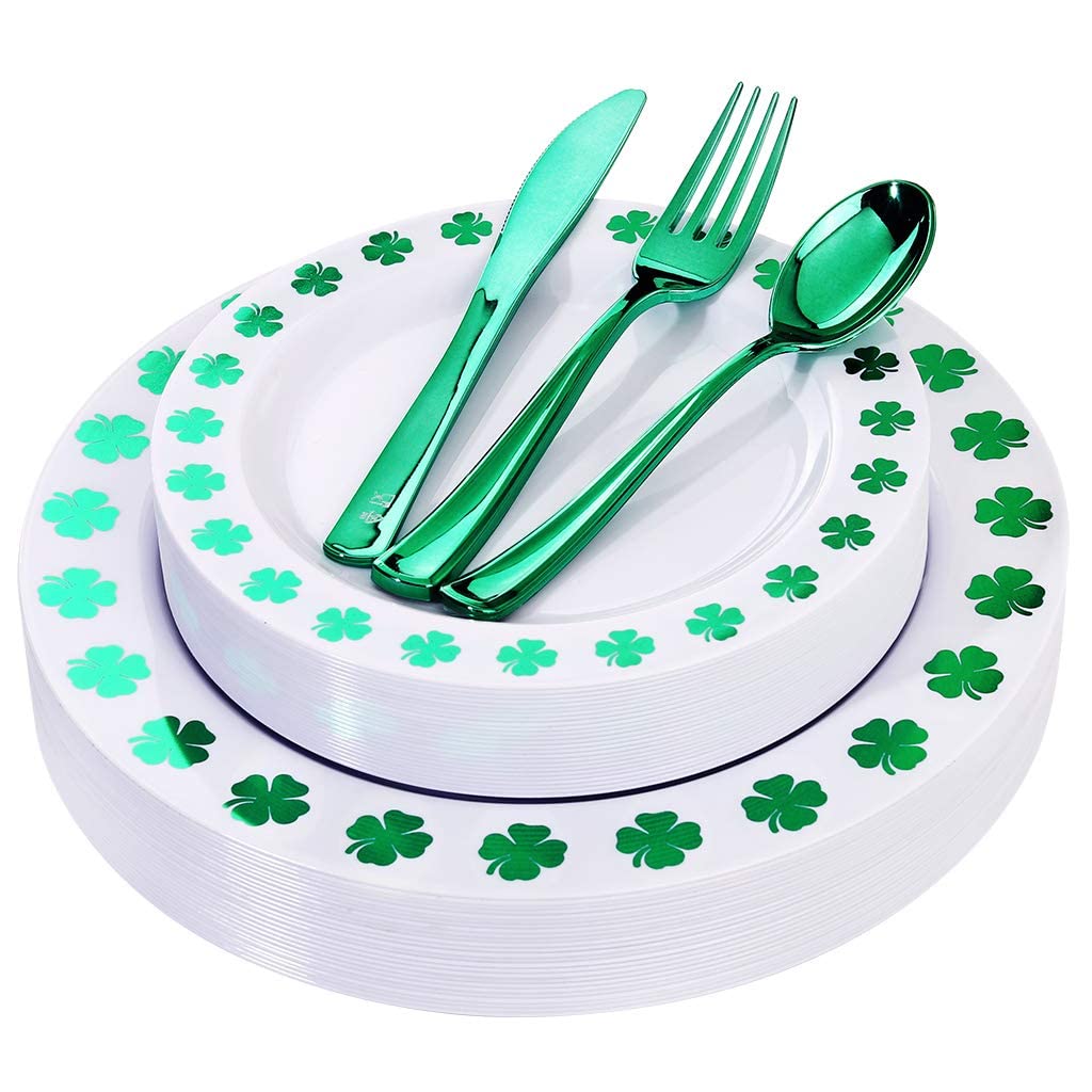 WDF St. Patrick's Day Shamrock Plates