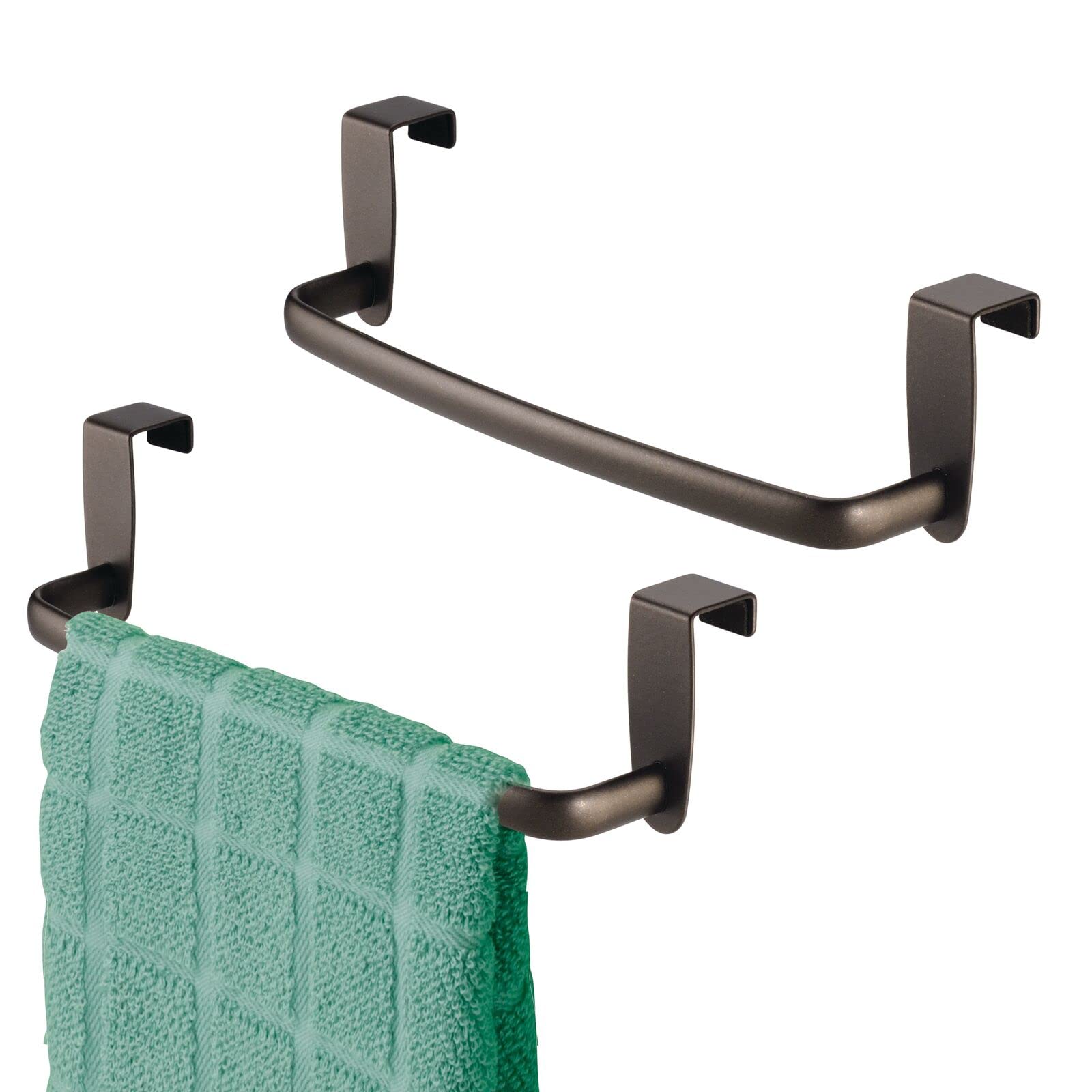 mDesign Over-Cabinet Towel Rack (Bronze)