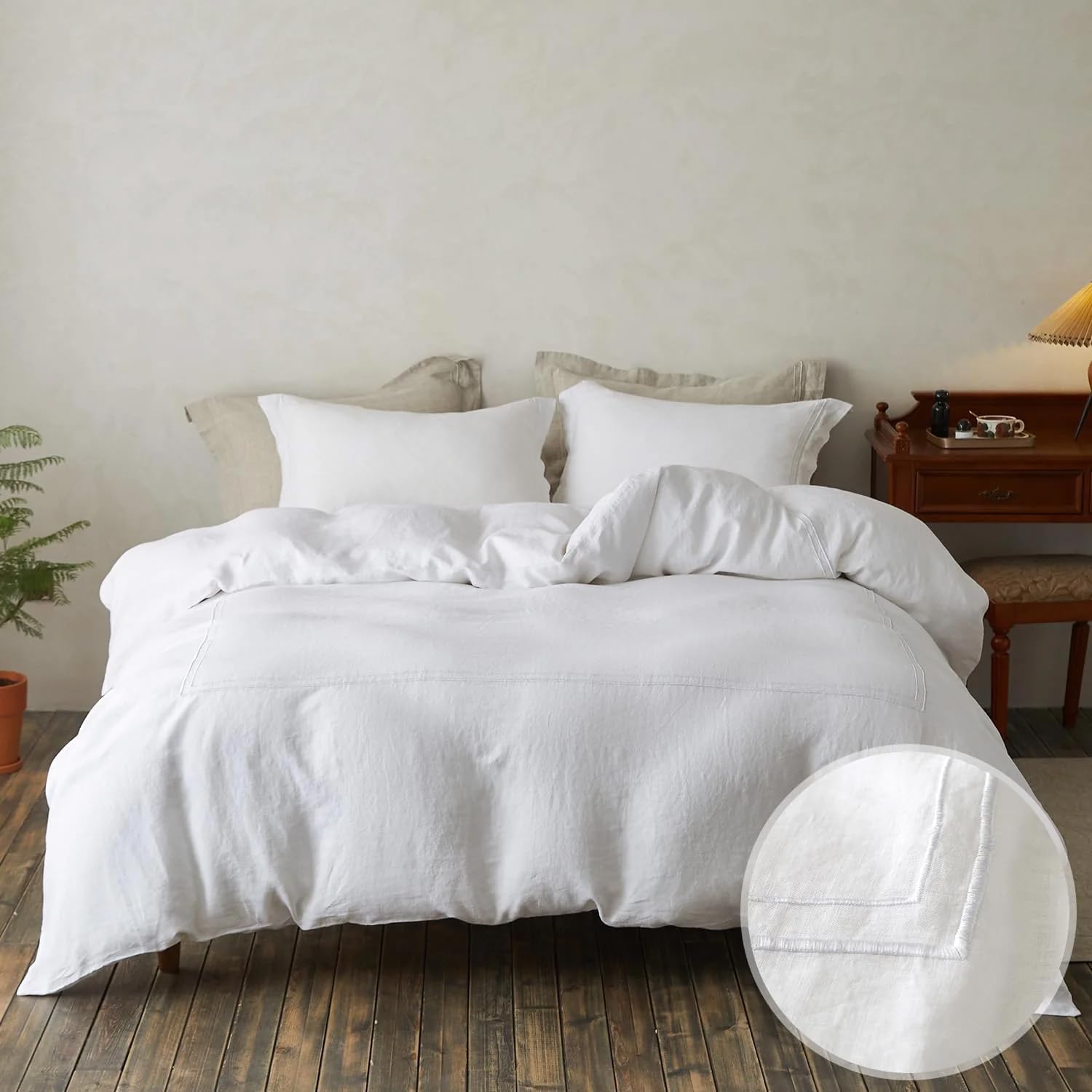 Simple&Opulence Washed Linen Duvet Cover (King)