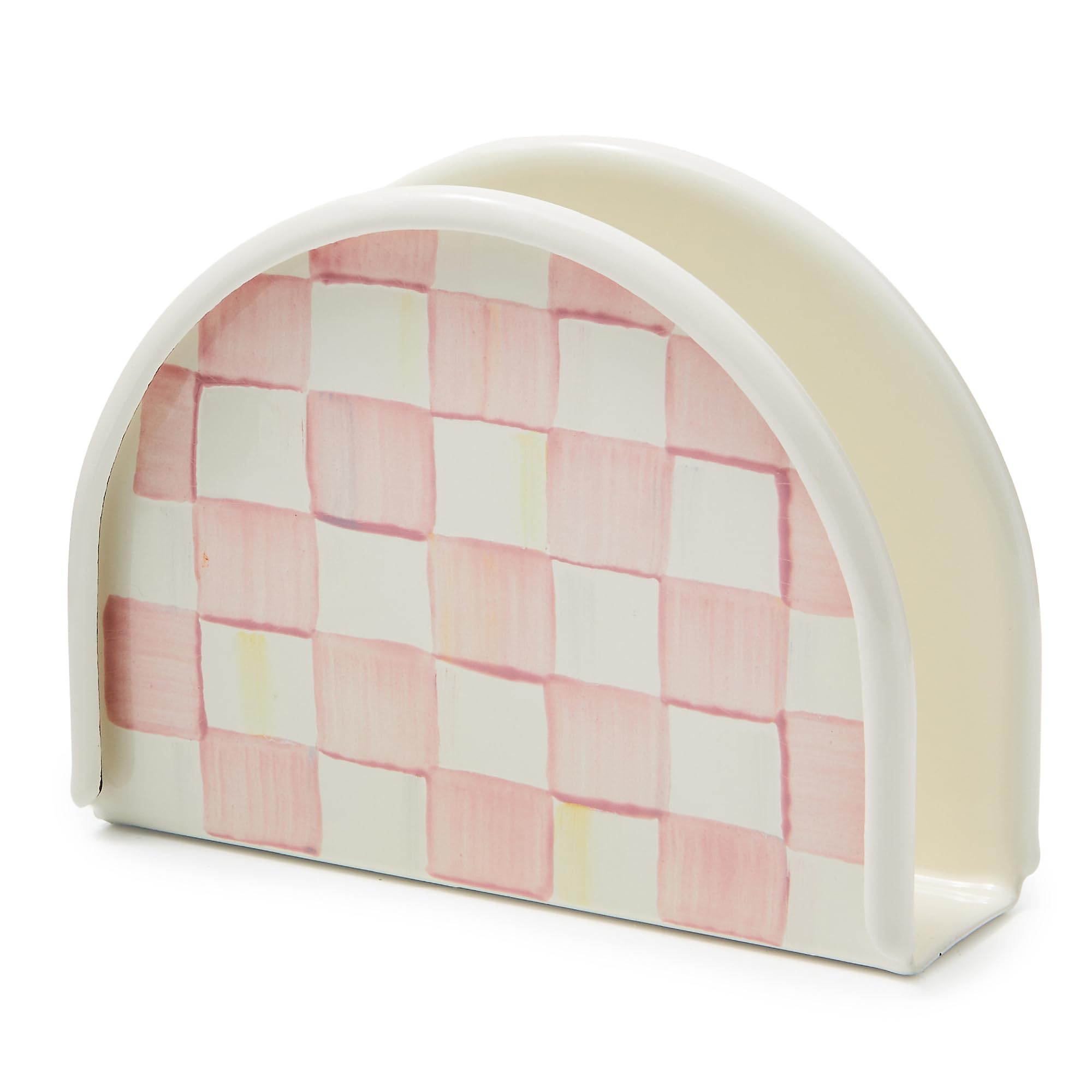 MacKenzie-Childs Rosy Check Enamel Holder