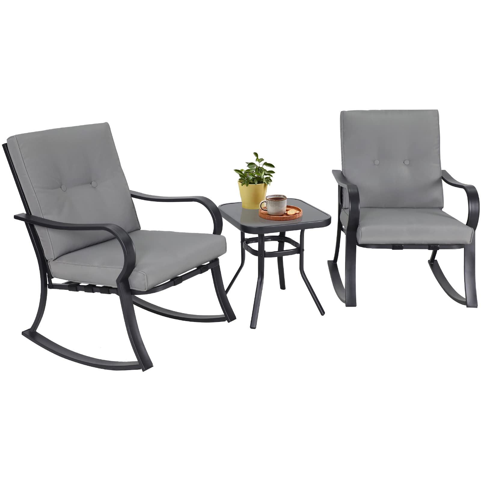 Patiomore 3-Piece Rocking Bistro Set