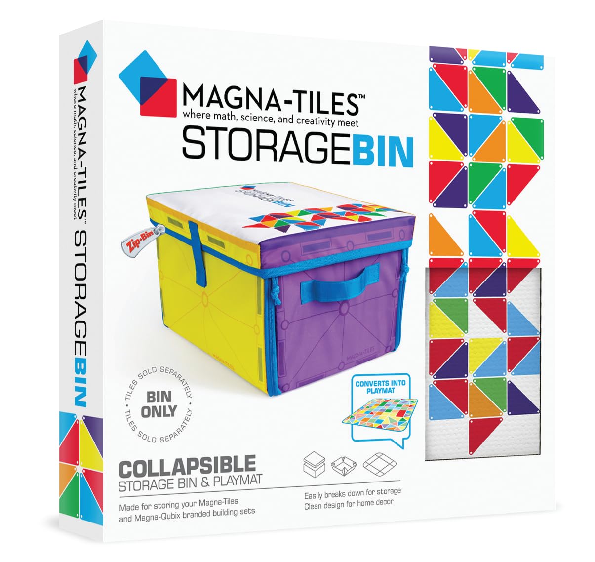MAGNA‑TILES Storage Bin & Play‑Mat