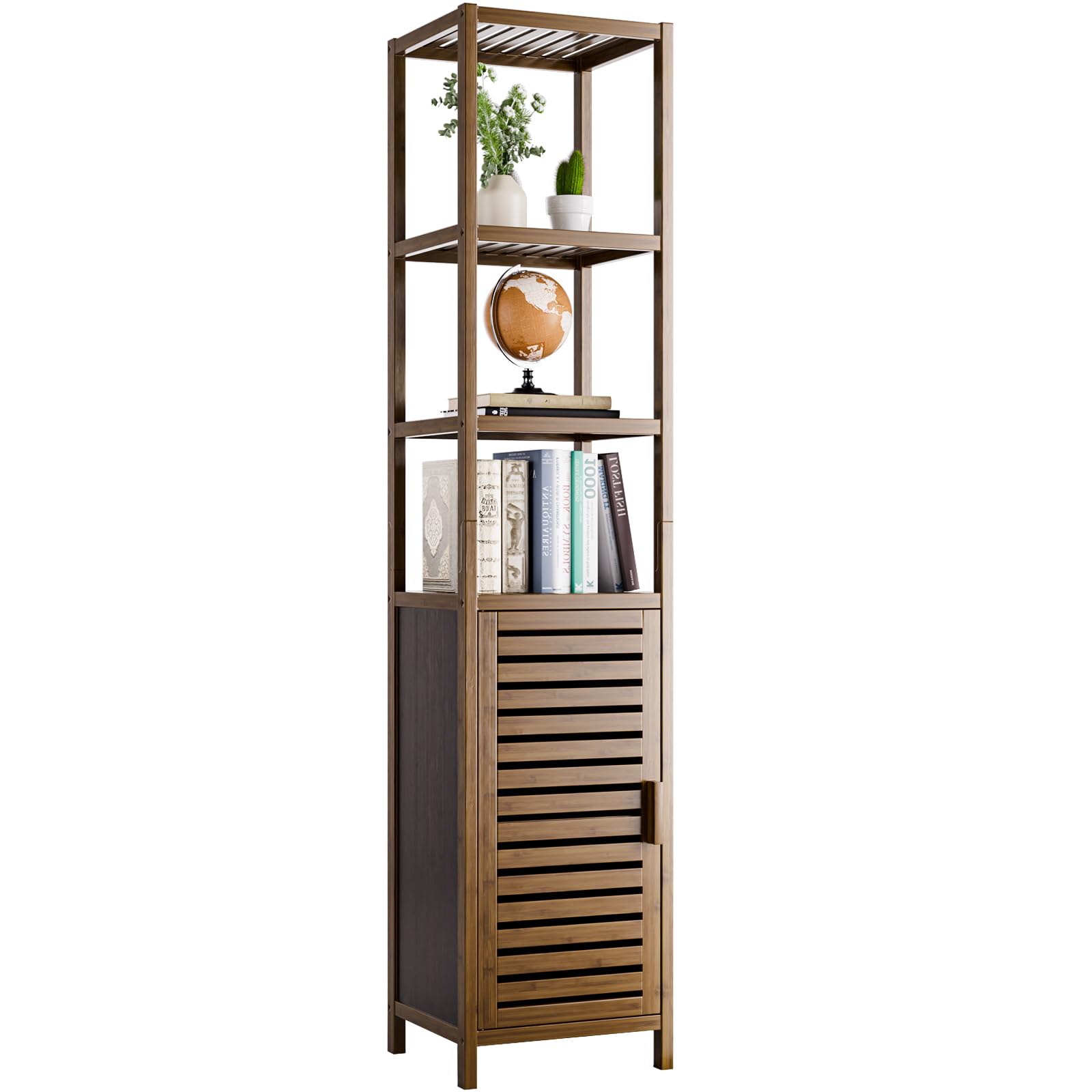 HITNET 6-Tier Bamboo Tall Cabinet