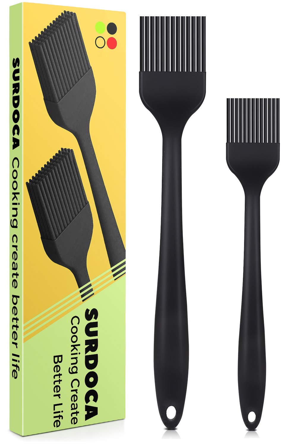 SURDOCA Silicone Pastry Basting Brush (2-Pack)